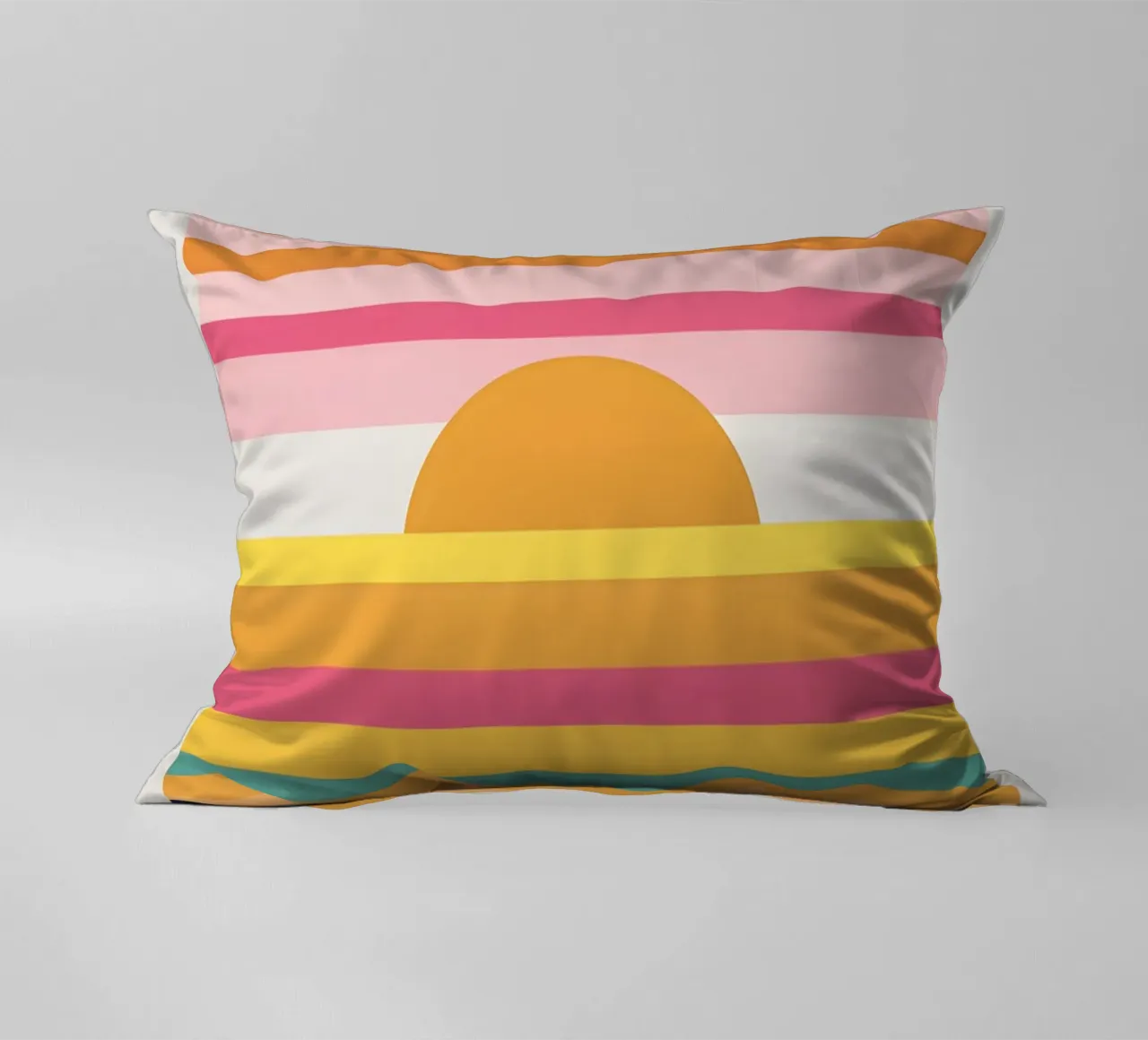Bande di colore del tramonto cuscino da LIFESTYLE OBJECTS