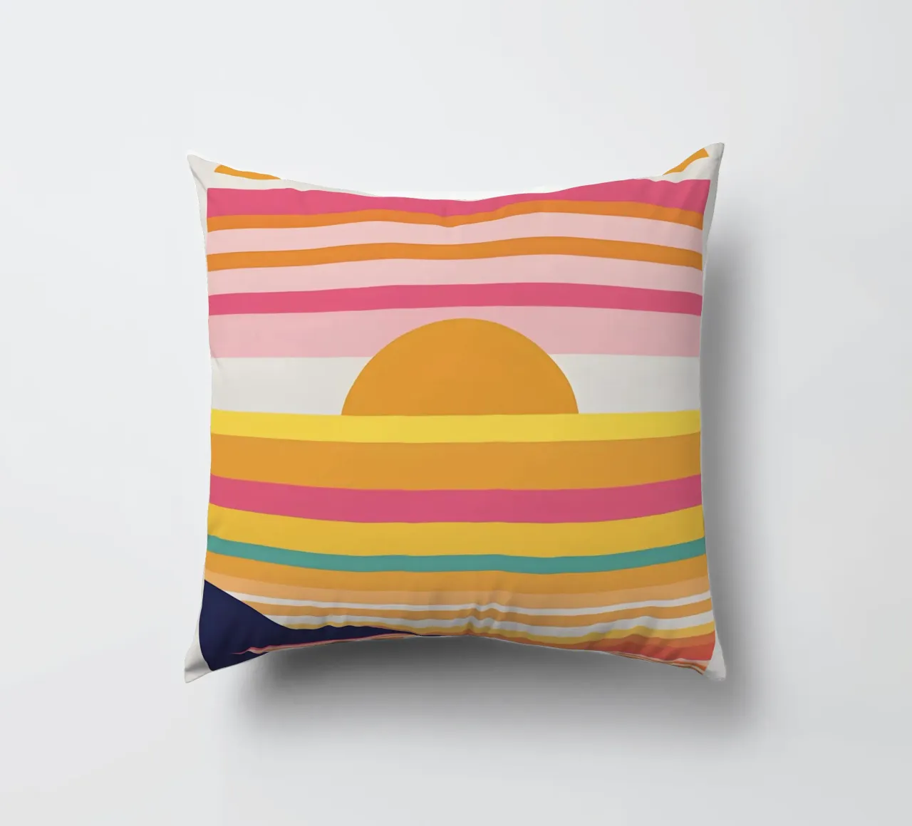 Bande di colore del tramonto cuscino da LIFESTYLE OBJECTS