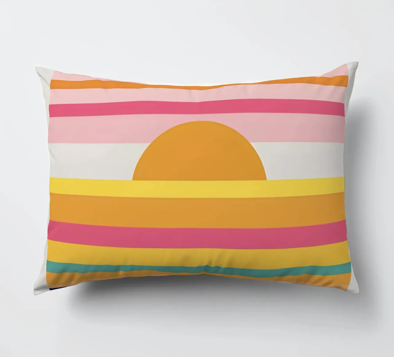 Bande di colore del tramonto cuscino da LIFESTYLE OBJECTS