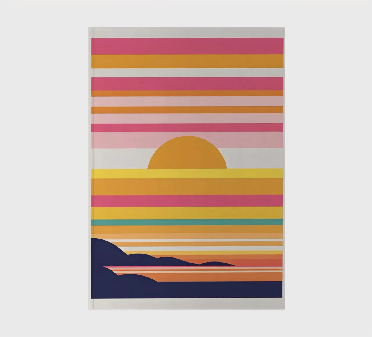 Sunset color bands notebook by LIFESTYLE OBJECTS