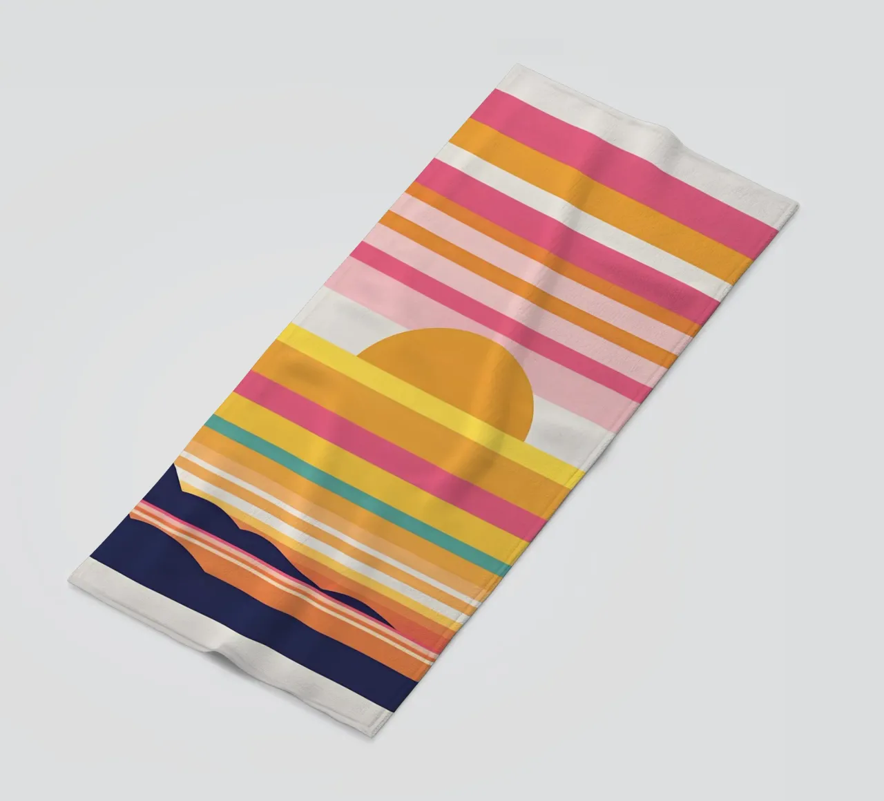 Bande di colore del tramonto telo mare da LIFESTYLE OBJECTS