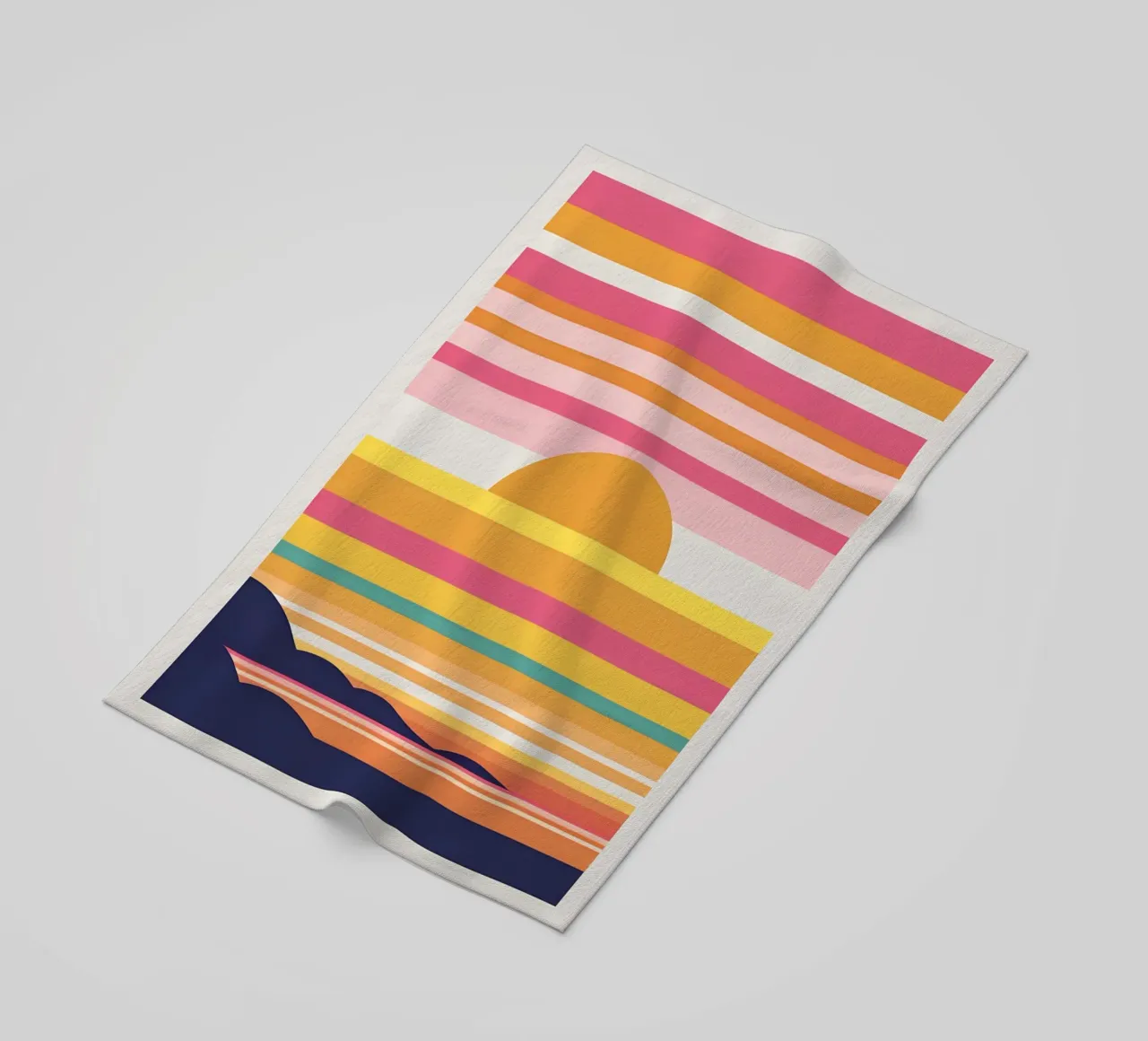 Bande di colore del tramonto telo mare da LIFESTYLE OBJECTS