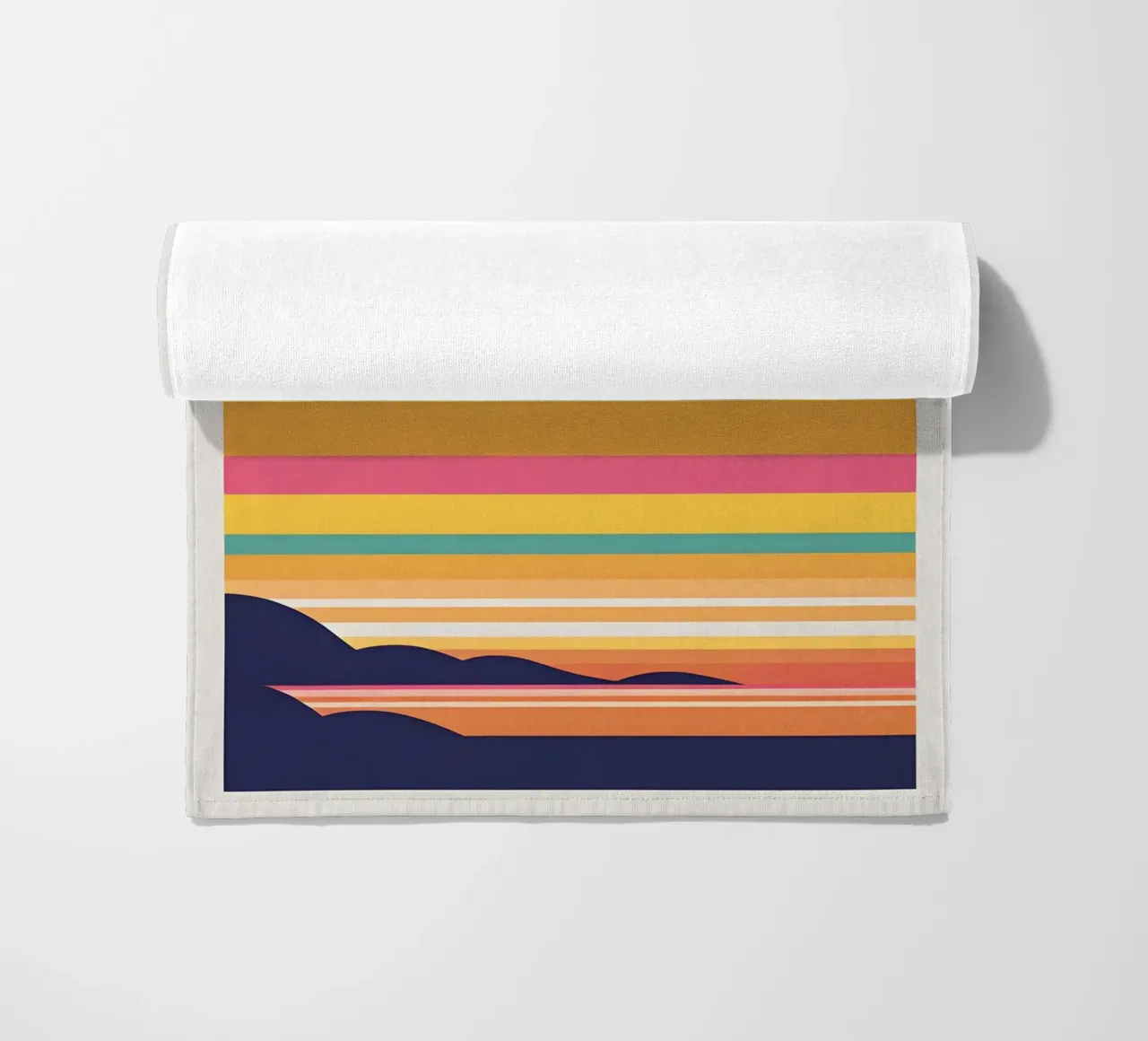 Bande di colore del tramonto telo mare da LIFESTYLE OBJECTS