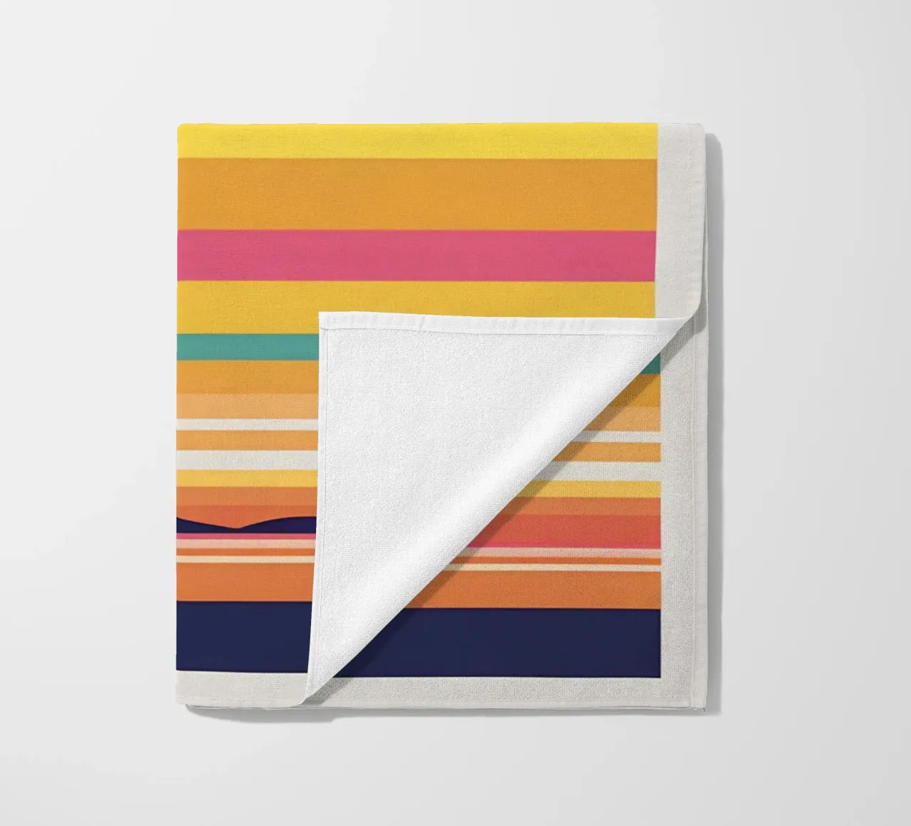 Bande di colore del tramonto telo mare da LIFESTYLE OBJECTS