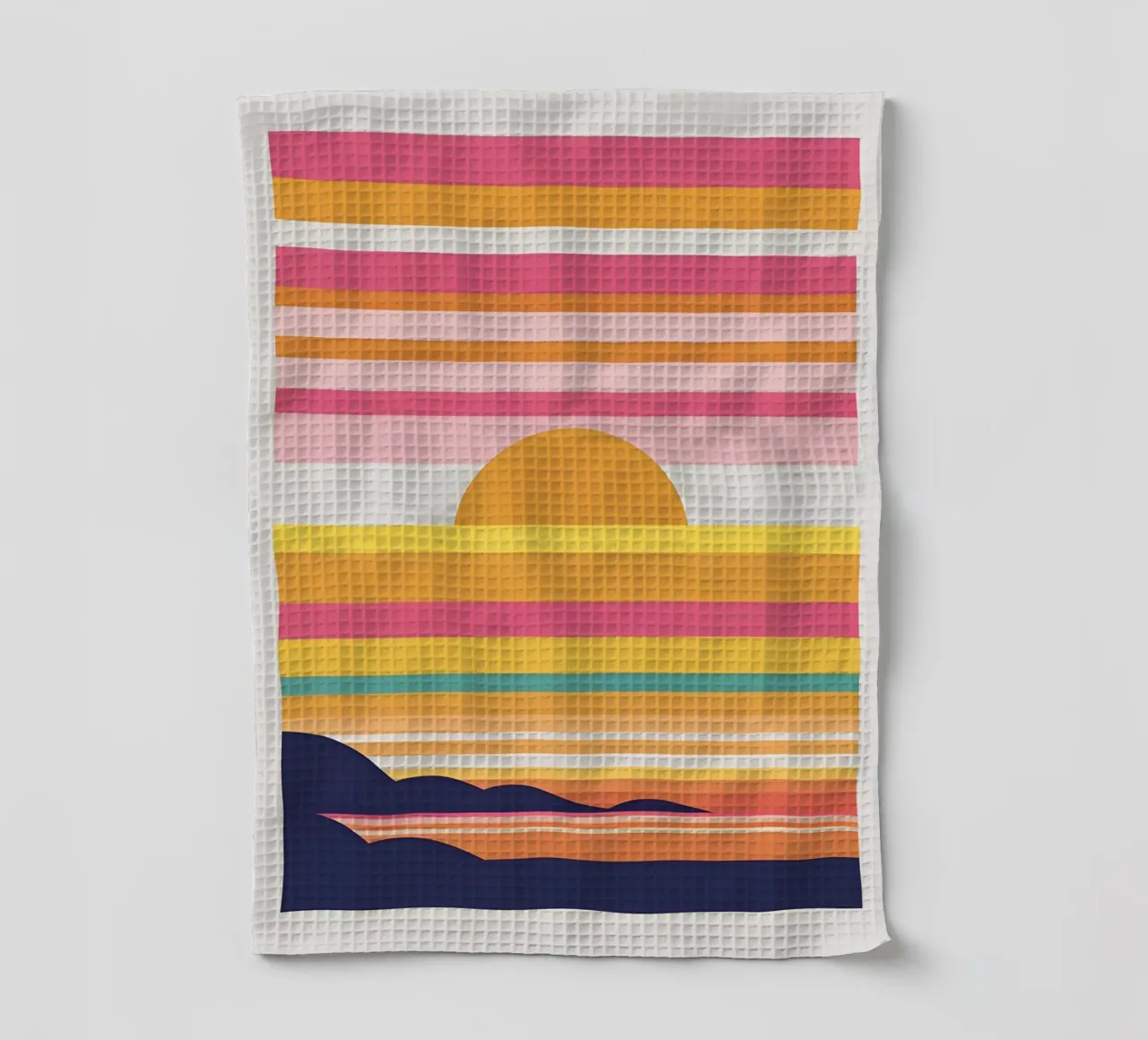 Bande di colore del tramonto canovaccio da cucina da LIFESTYLE OBJECTS