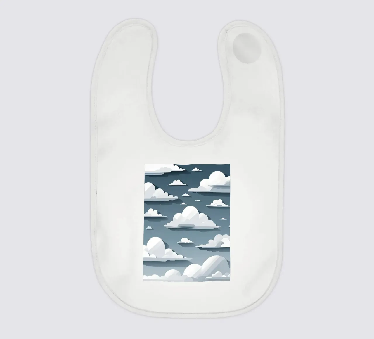 Cloud silhouettes baby bib by LIFESTYLE OBJECTS
