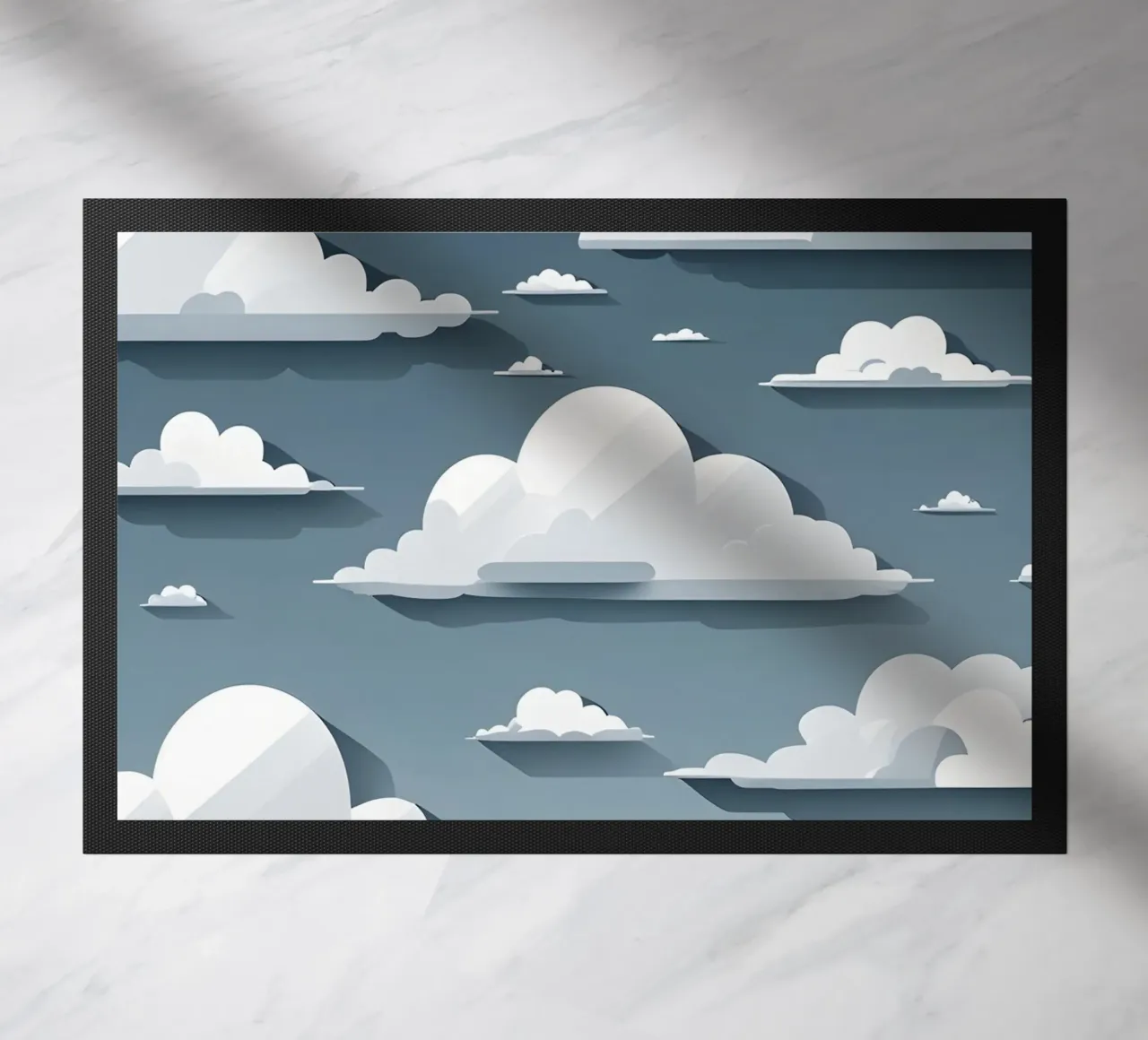 Cloud silhouettes doormat by LIFESTYLE OBJECTS