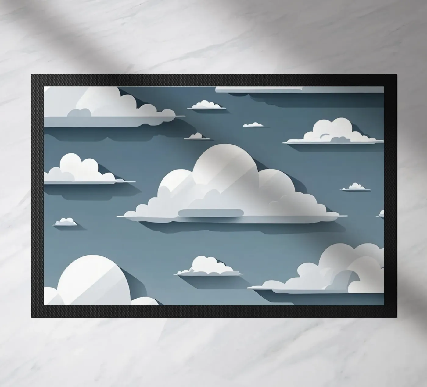 Cloud silhouettes Fußmatte von LIFESTYLE OBJECTS