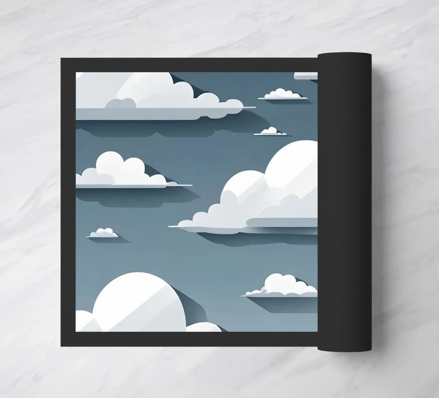 Cloud silhouettes Fußmatte von LIFESTYLE OBJECTS