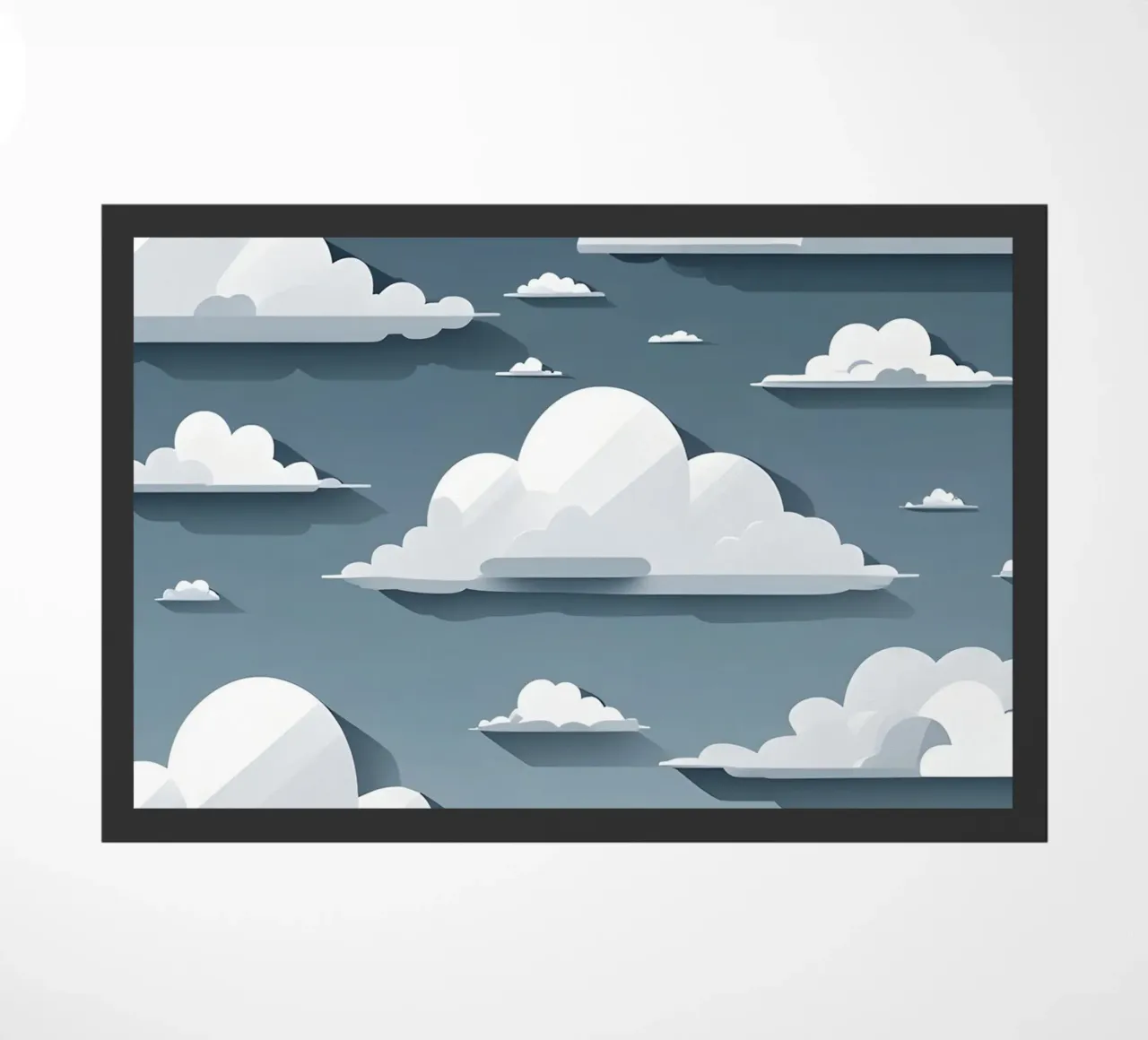 Cloud silhouettes doormat by LIFESTYLE OBJECTS
