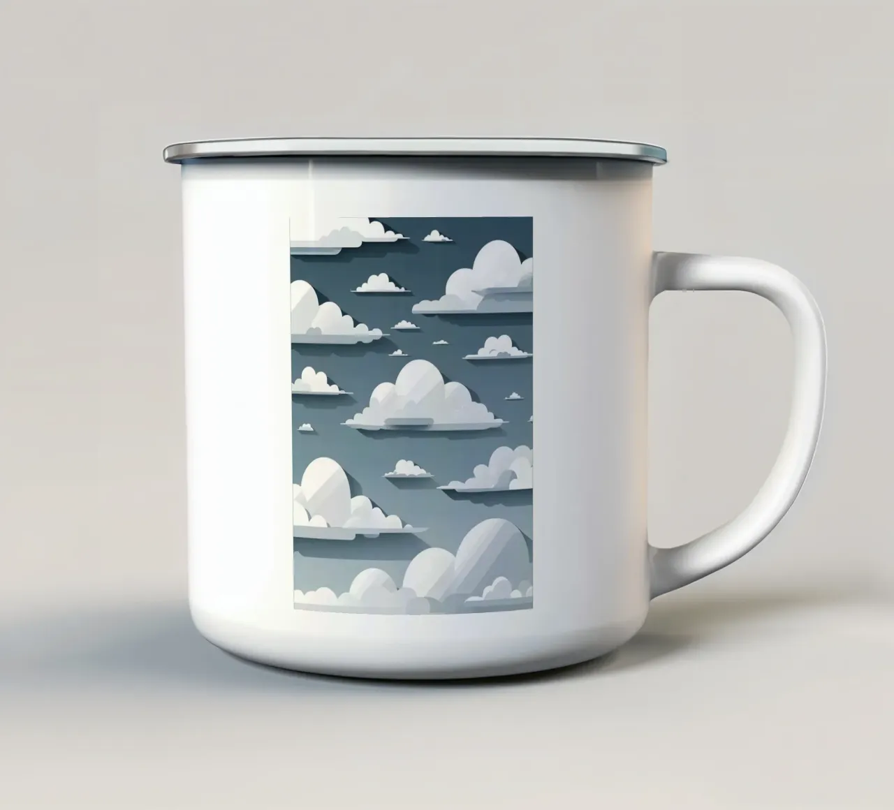 Sagome di nuvole tazza in smalto da LIFESTYLE OBJECTS