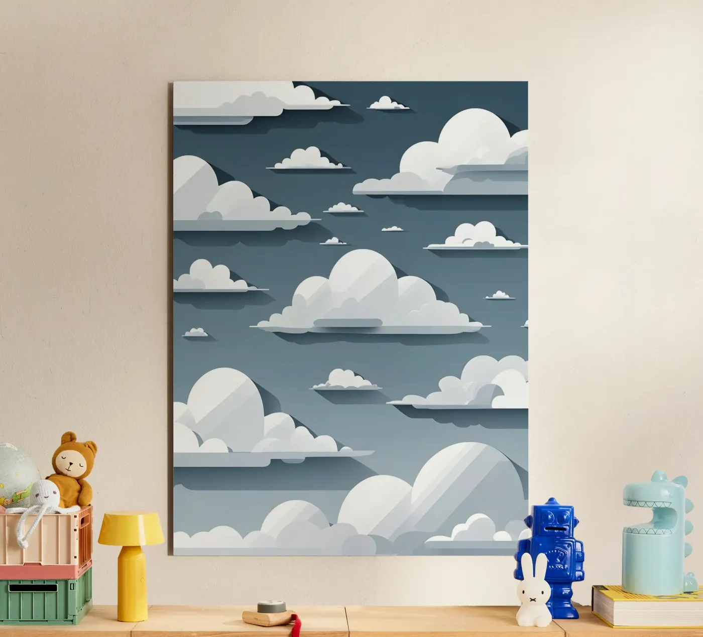 Cloud silhouettes panneau forex de LIFESTYLE OBJECTS