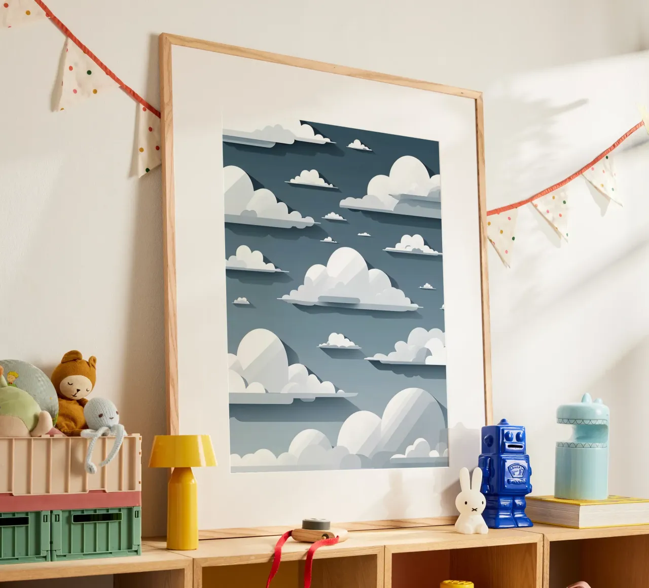 Cloud silhouettes poster da LIFESTYLE OBJECTS