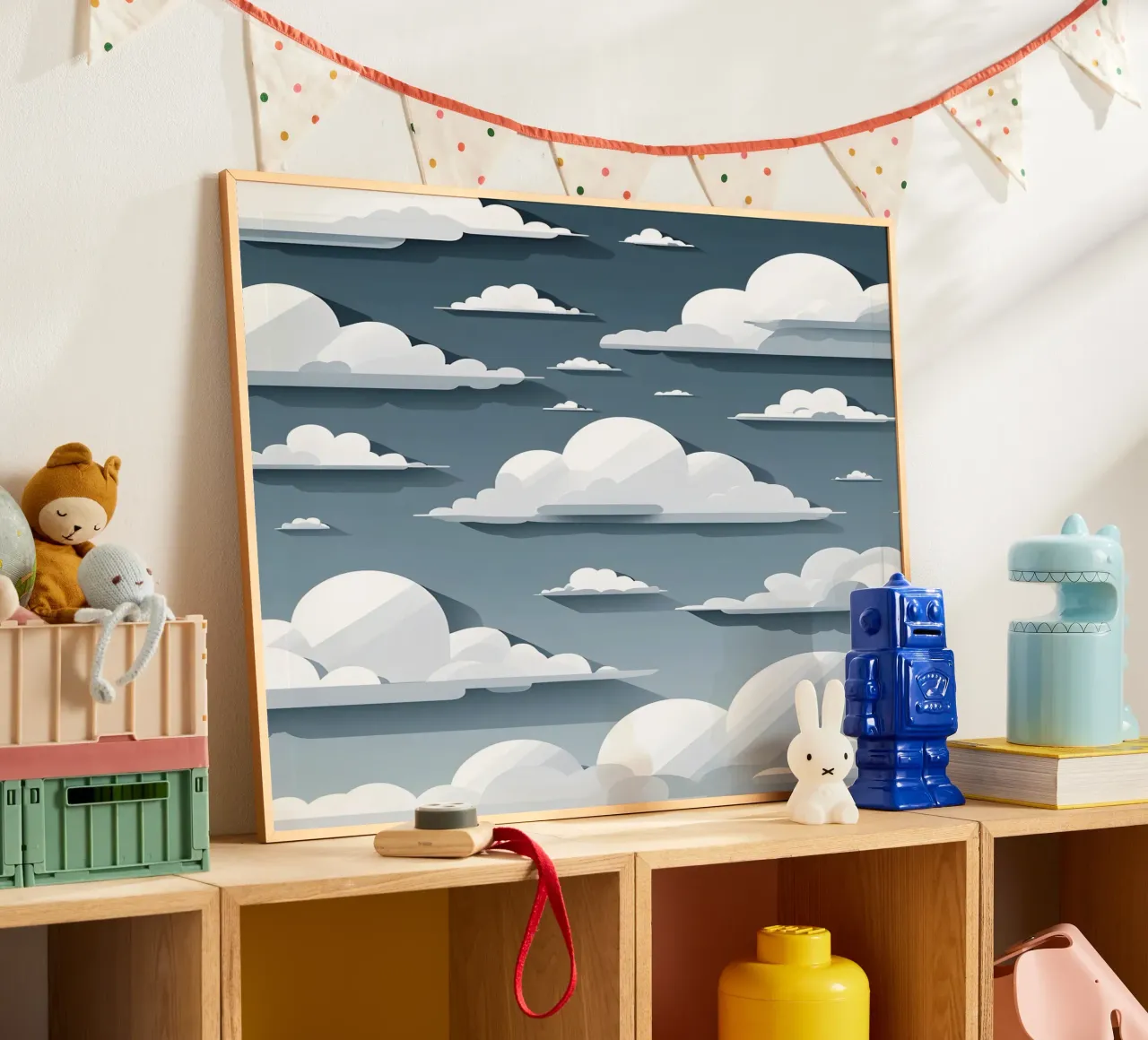 Cloud silhouettes poster da LIFESTYLE OBJECTS