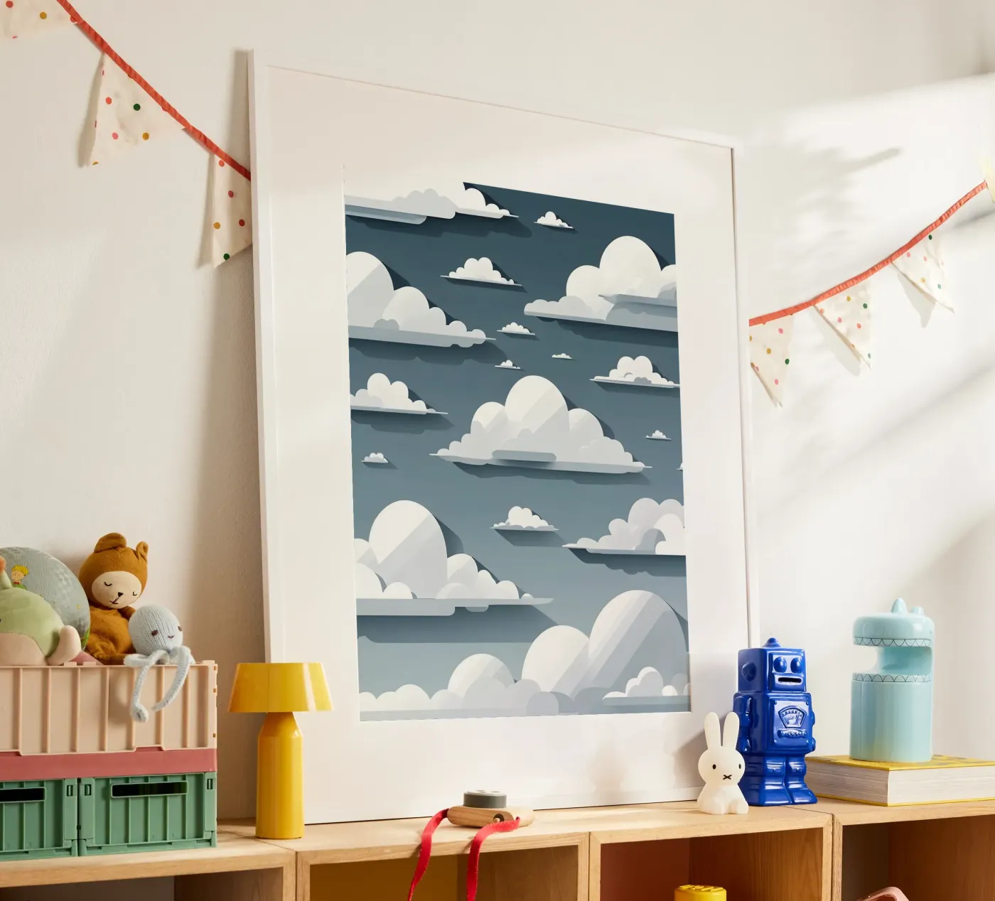 Cloud silhouettes poster de LIFESTYLE OBJECTS