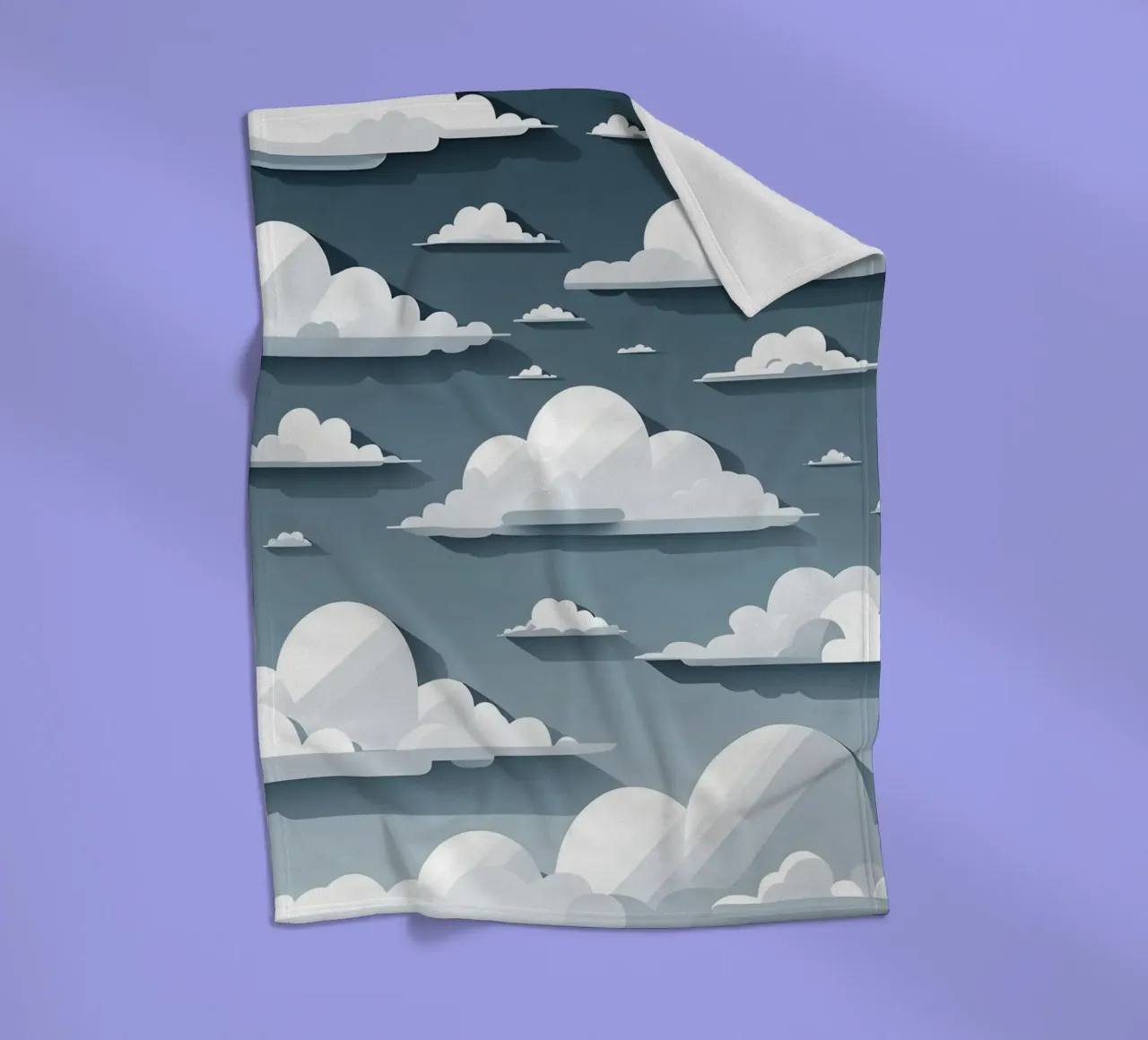 Cloud silhouettes Fleecedecke von LIFESTYLE OBJECTS