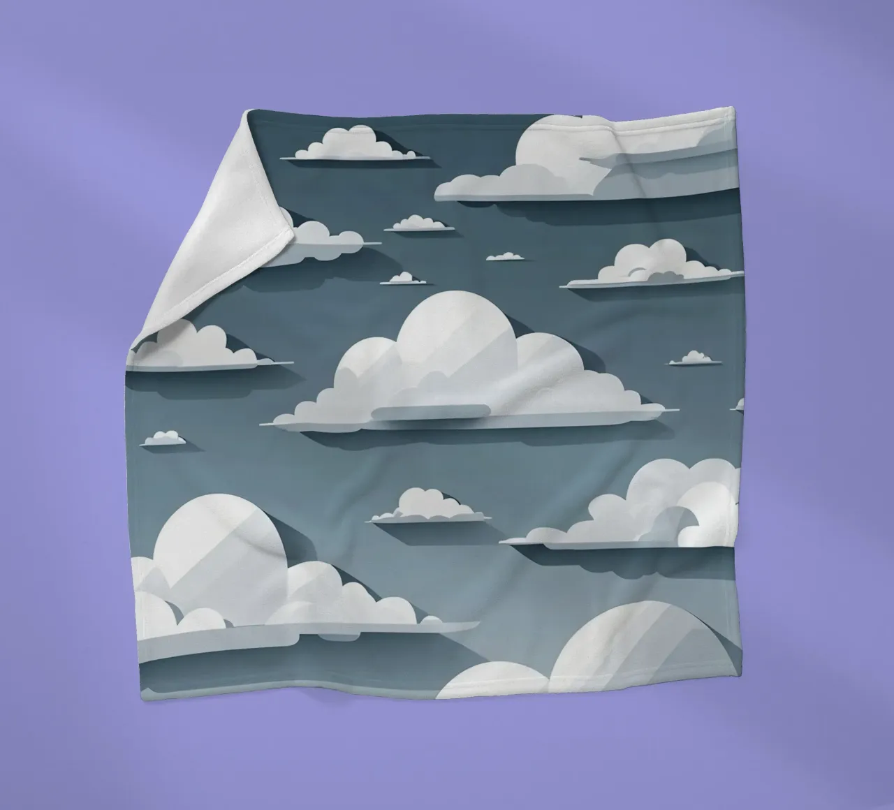 Cloud silhouettes Fleecedecke von LIFESTYLE OBJECTS