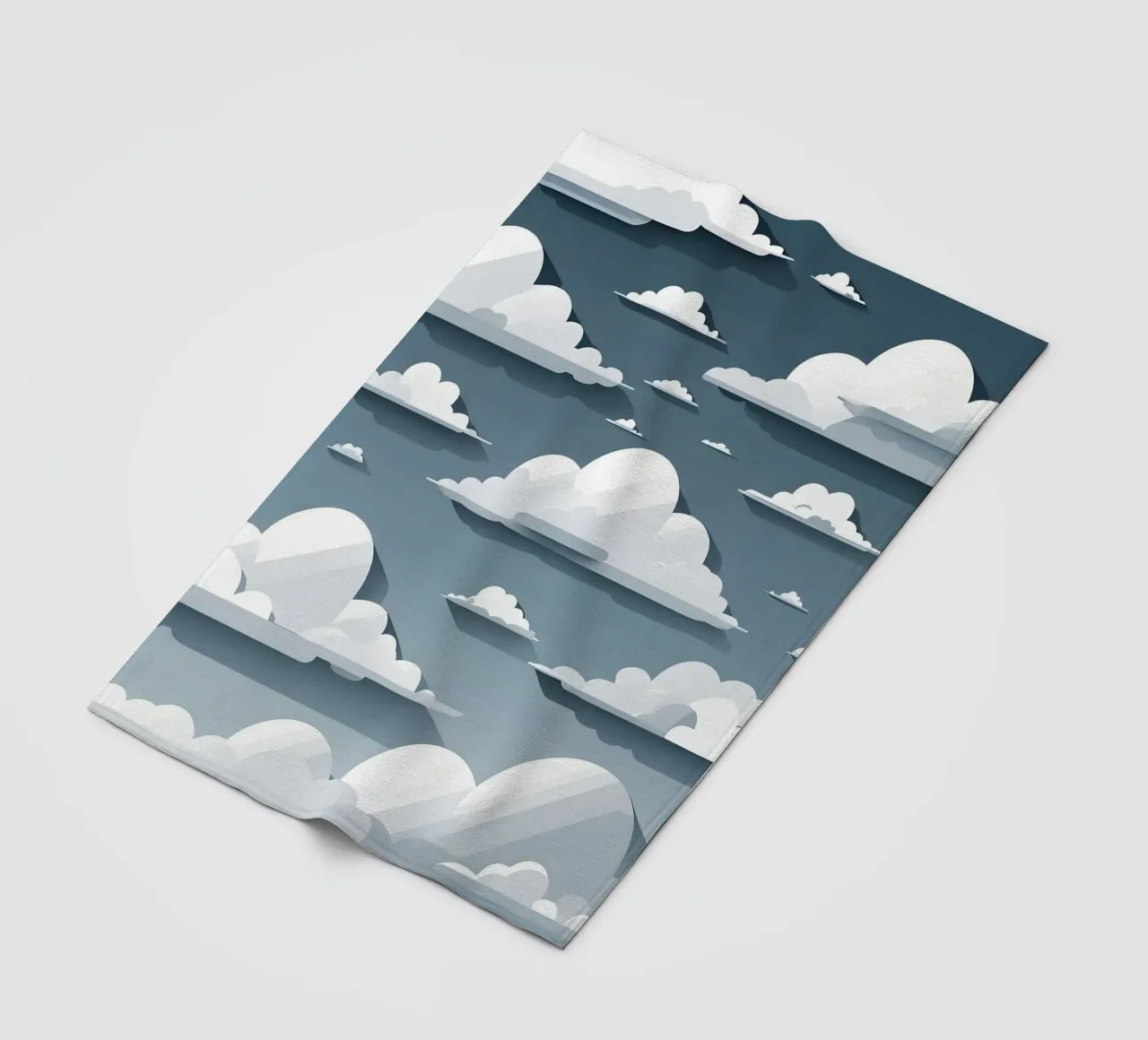 Cloud silhouettes Fleecedecke von LIFESTYLE OBJECTS