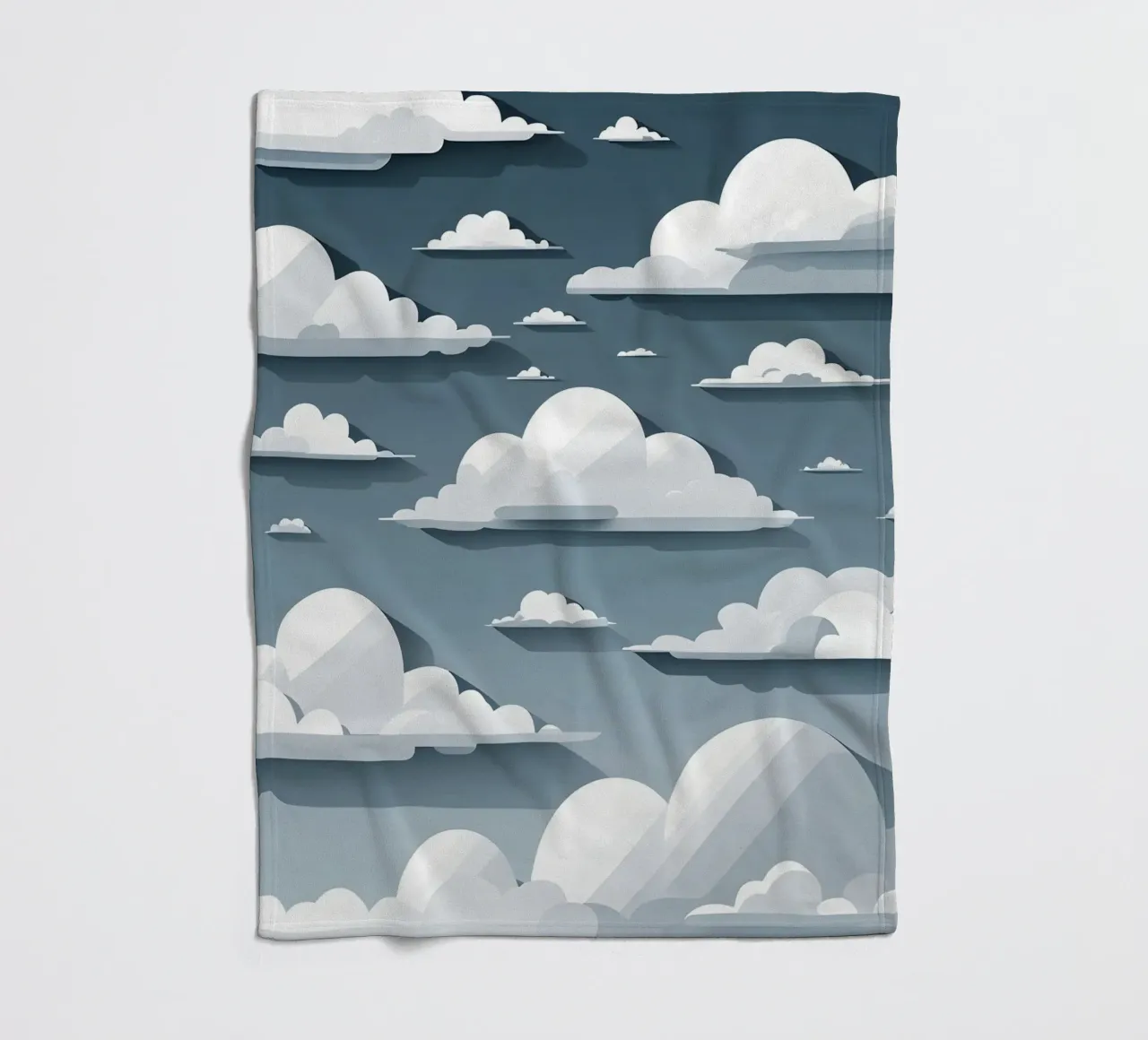 Cloud silhouettes Fleecedecke von LIFESTYLE OBJECTS