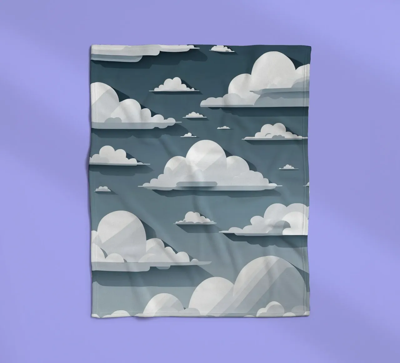 Cloud silhouettes Fleecedecke von LIFESTYLE OBJECTS