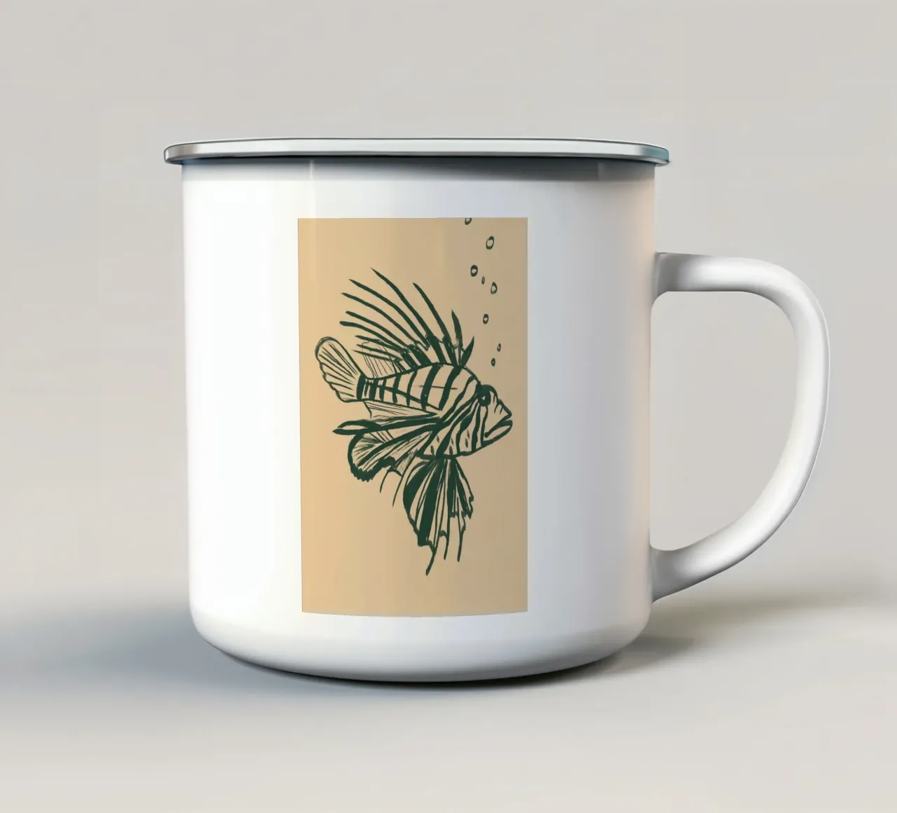 Feuerfisch tazza in smalto da Studio Dolci