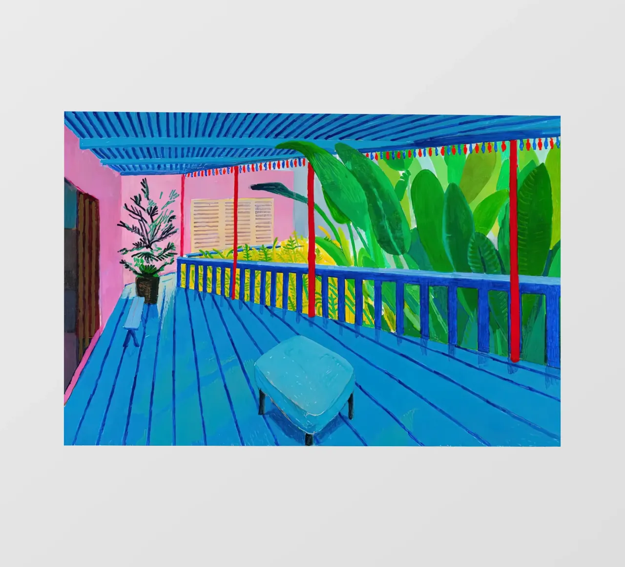 Tour del curatore di David Hockneys telo in pvc da Palletolate