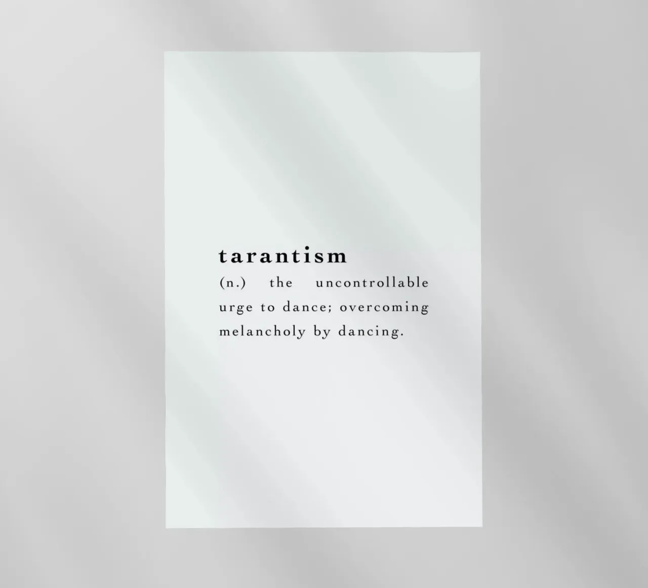 Tarantism pellicola backlit da Studio One
