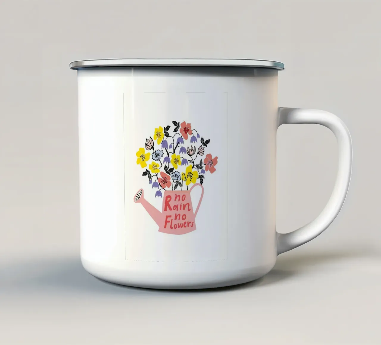 No Rain No Flowers tazza in smalto da estelle bard