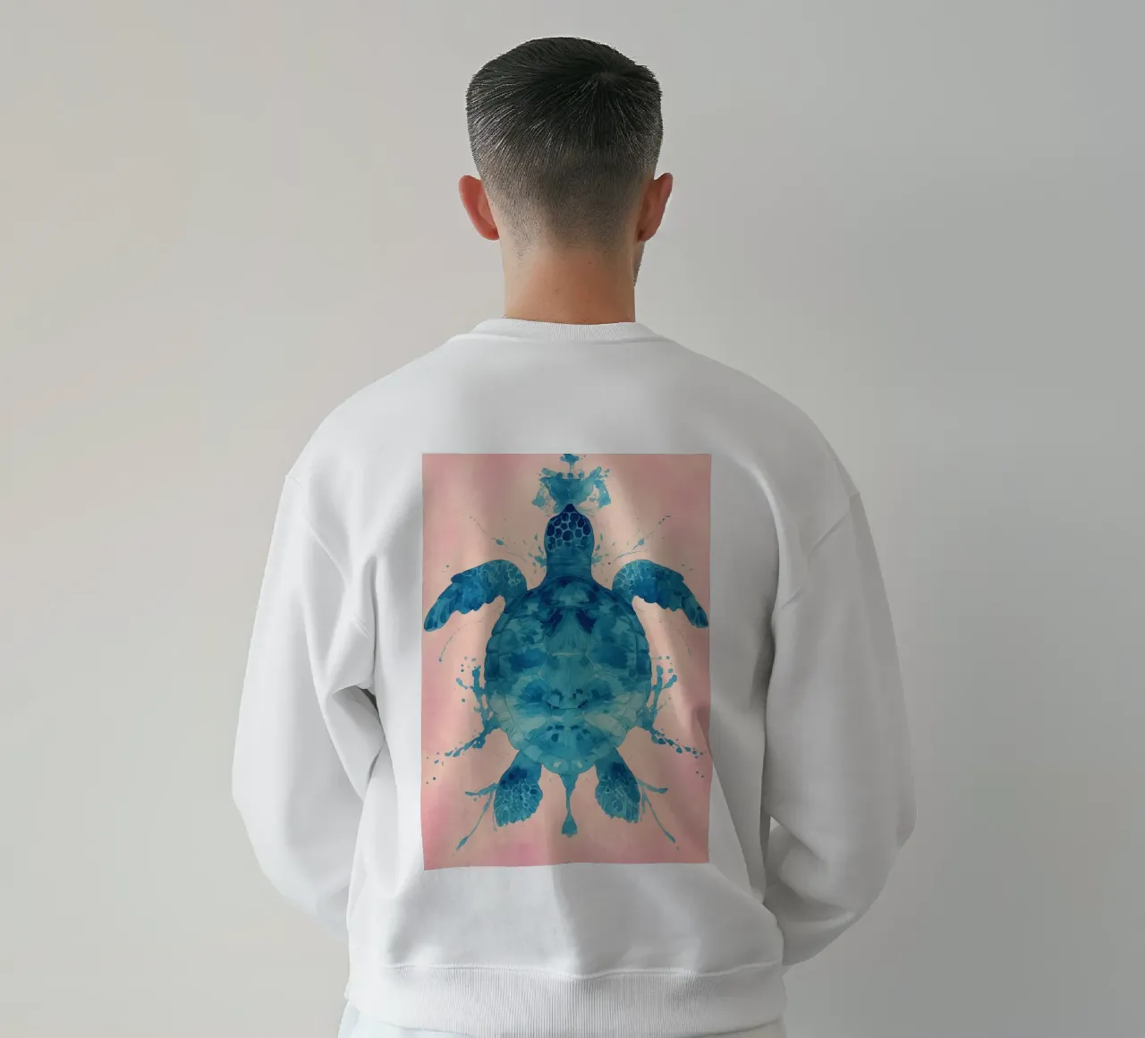 turtle abstract drawing sweatshirt by bougenfille