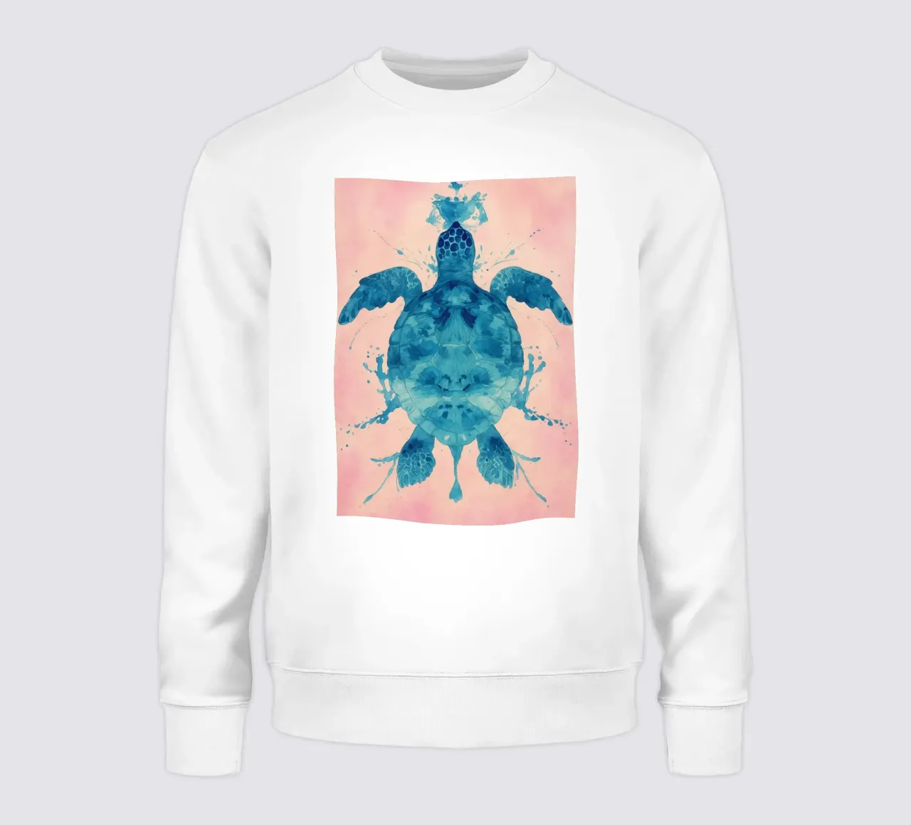 turtle abstract drawing sweatshirt by bougenfille