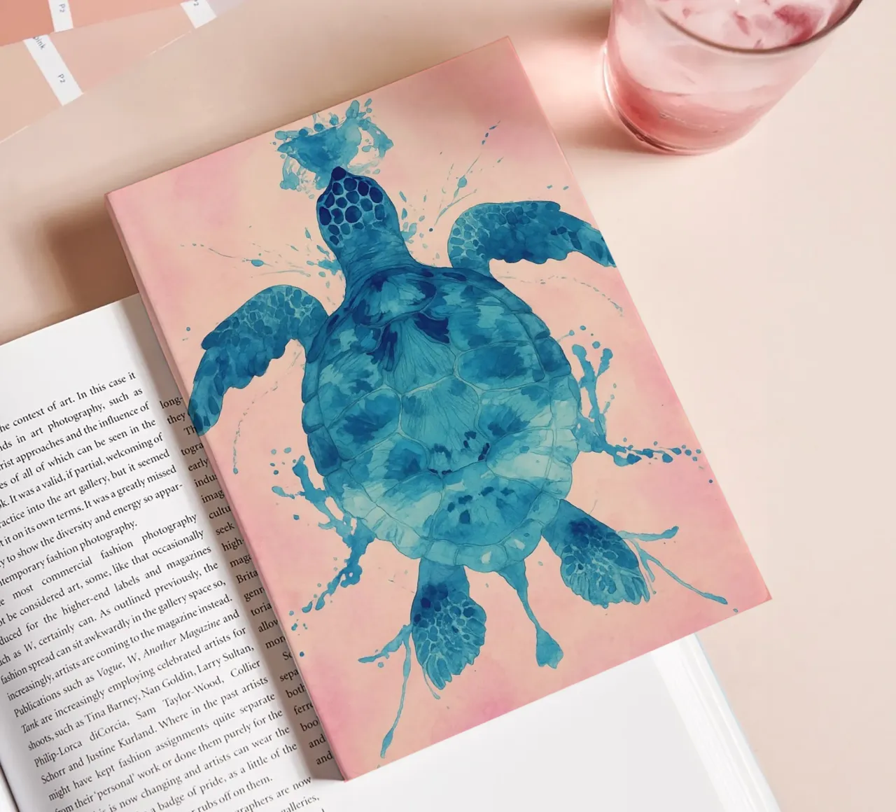 turtle abstract drawing notebook by bougenfille