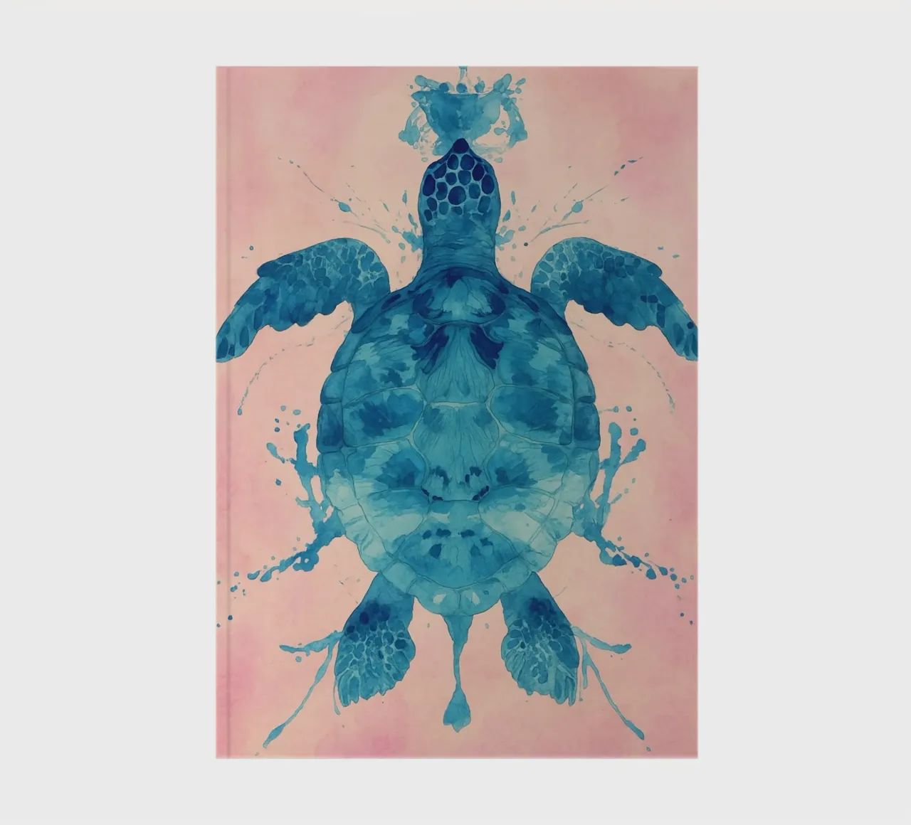 turtle abstract drawing notebook by bougenfille