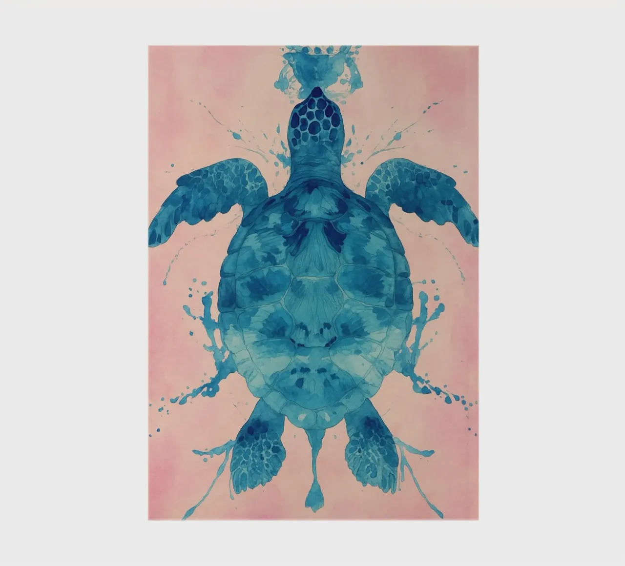 turtle abstract drawing notebook by bougenfille