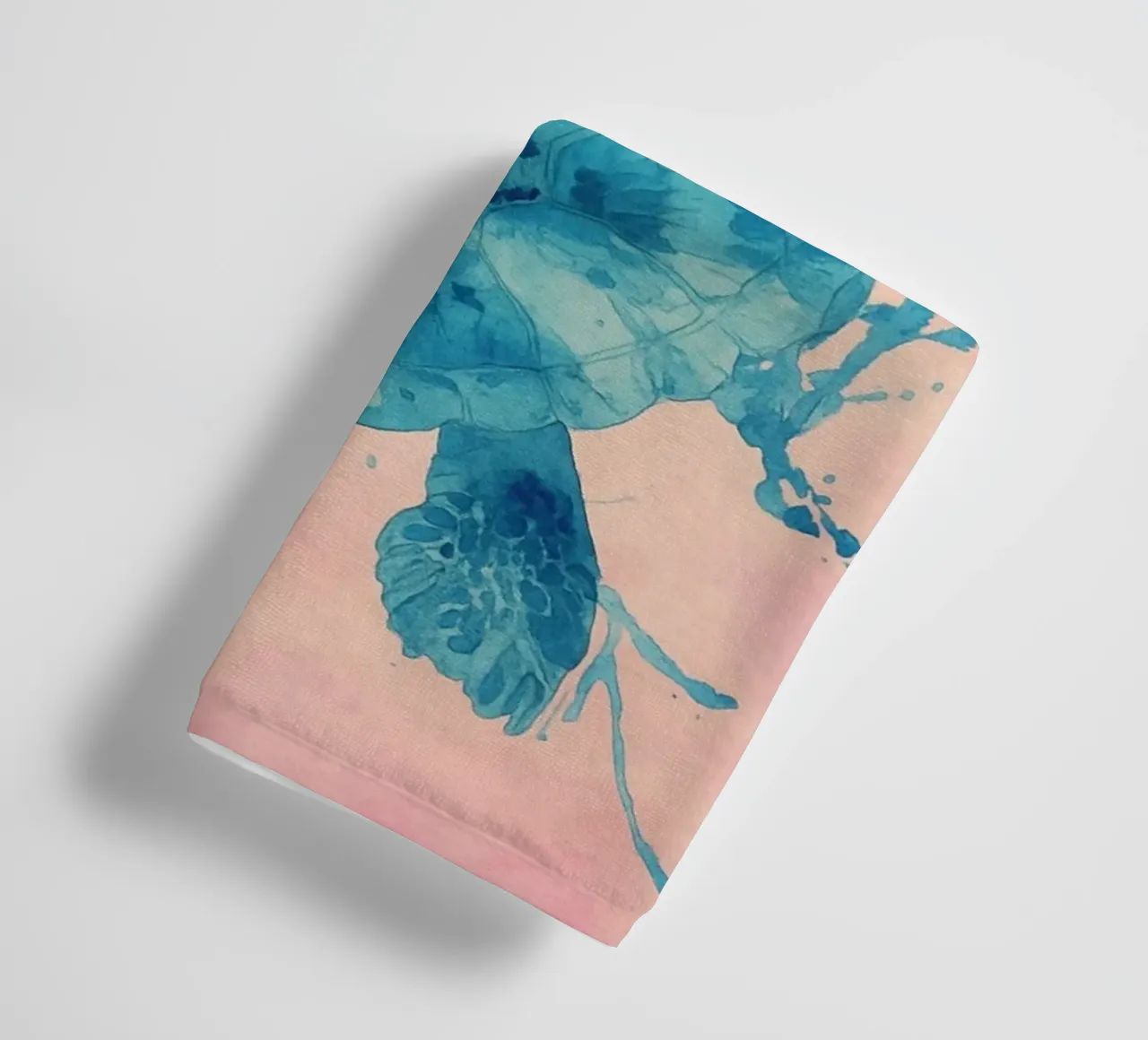 turtle abstract drawing towel by bougenfille