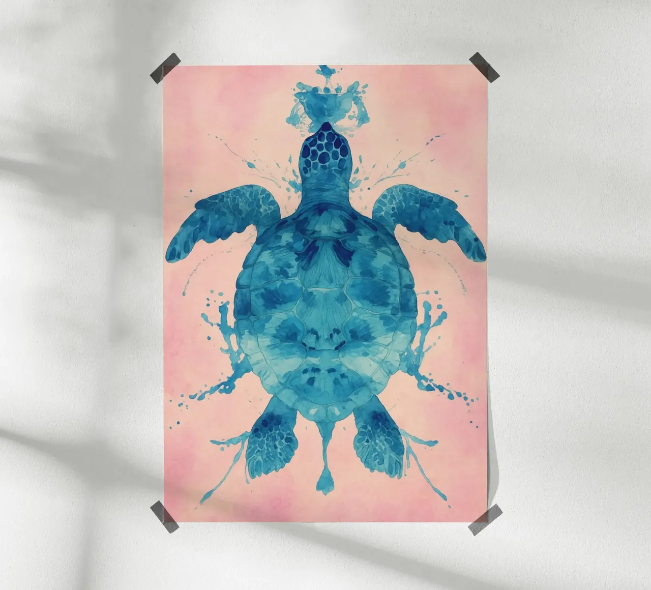 turtle abstract drawing hahnemühle by bougenfille