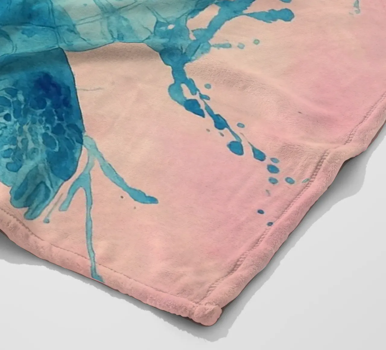 turtle abstract drawing fleece blanket by bougenfille