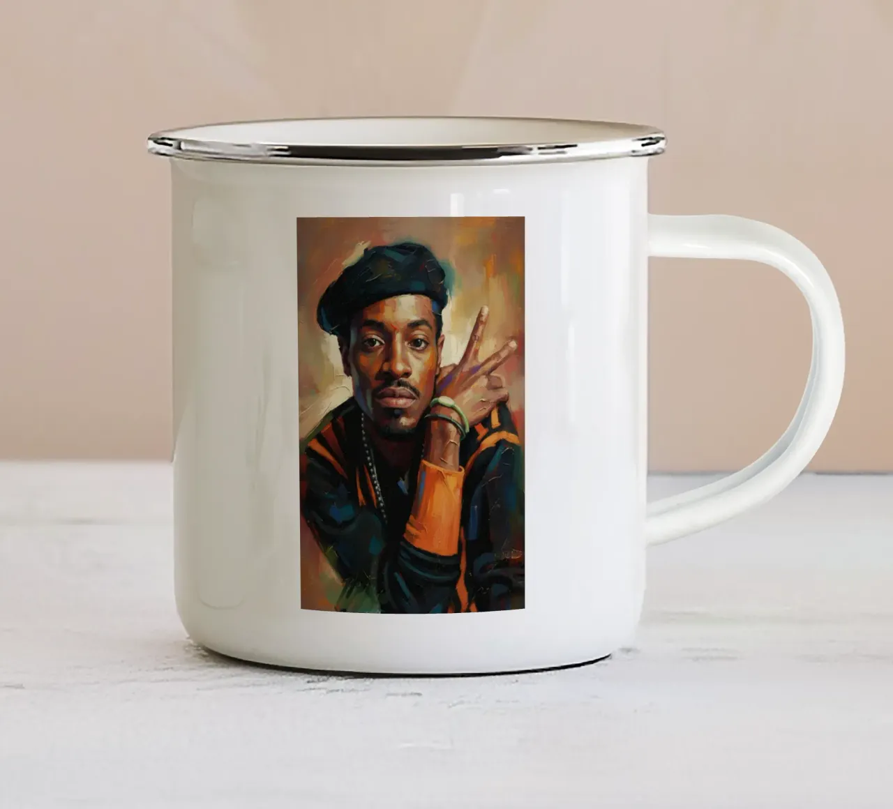 Altri 3000 Outkast tazza in smalto da Lembayung art