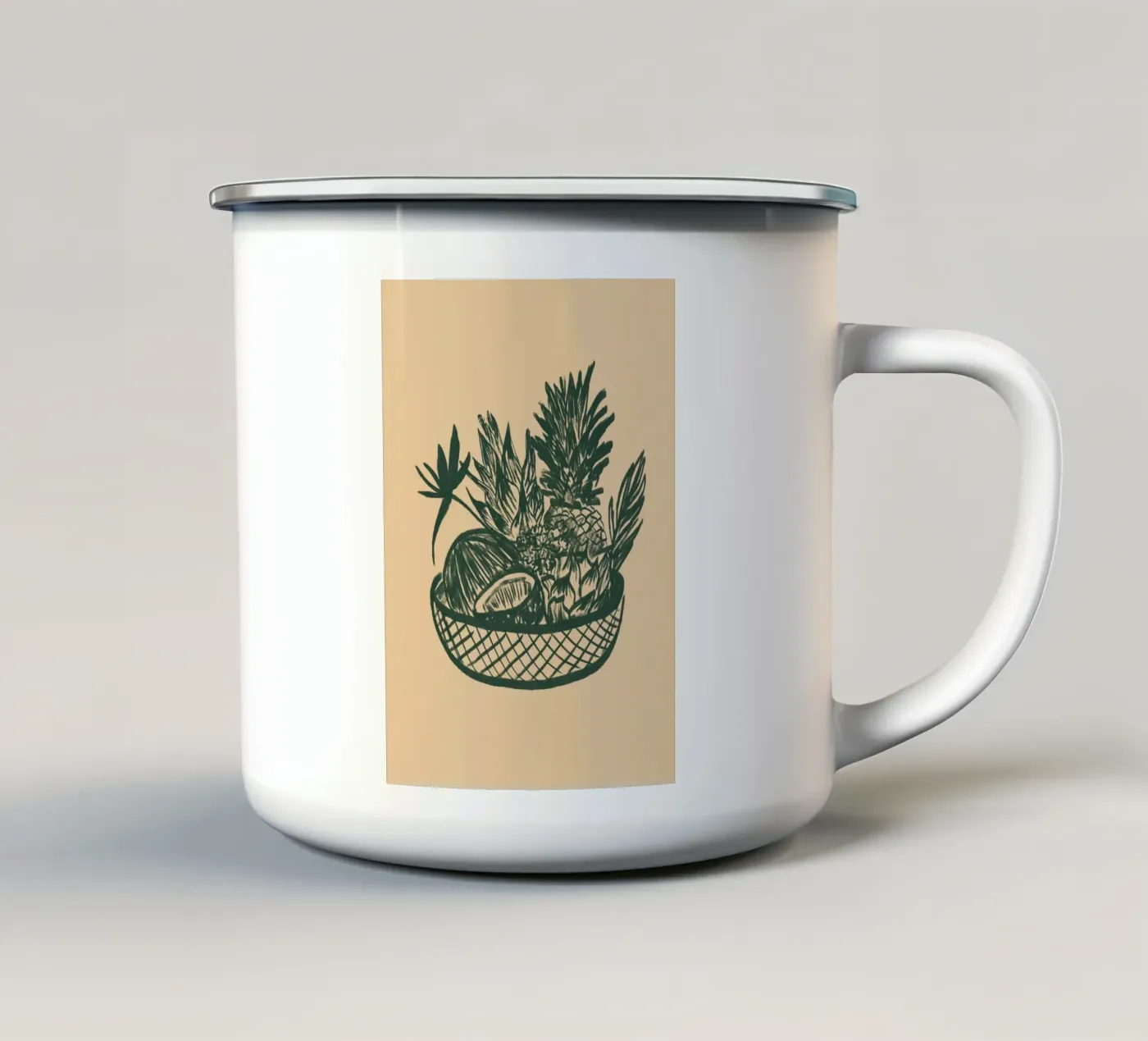 Fruchtkorb emaille mok van Studio Dolci