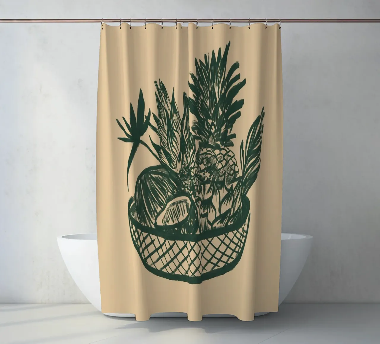 Fruchtkorb Duschvorhang von Studio Dolci