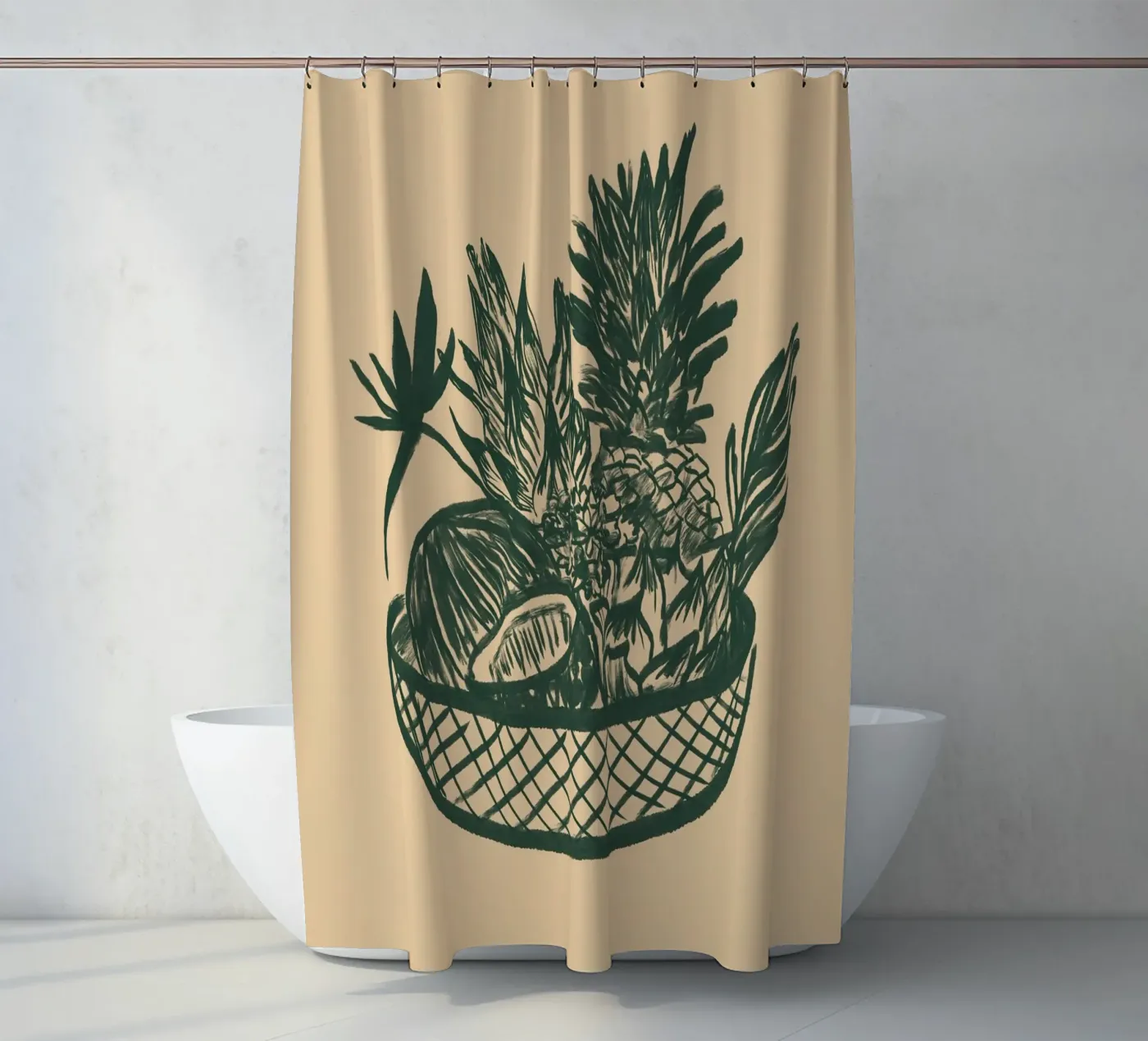 Fruchtkorb Duschvorhang von Studio Dolci