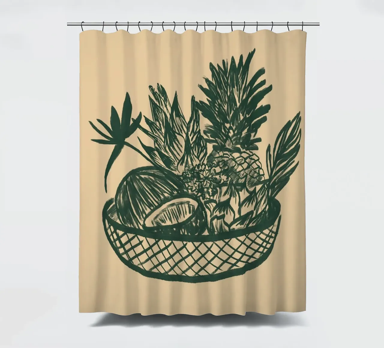 Fruchtkorb Duschvorhang von Studio Dolci