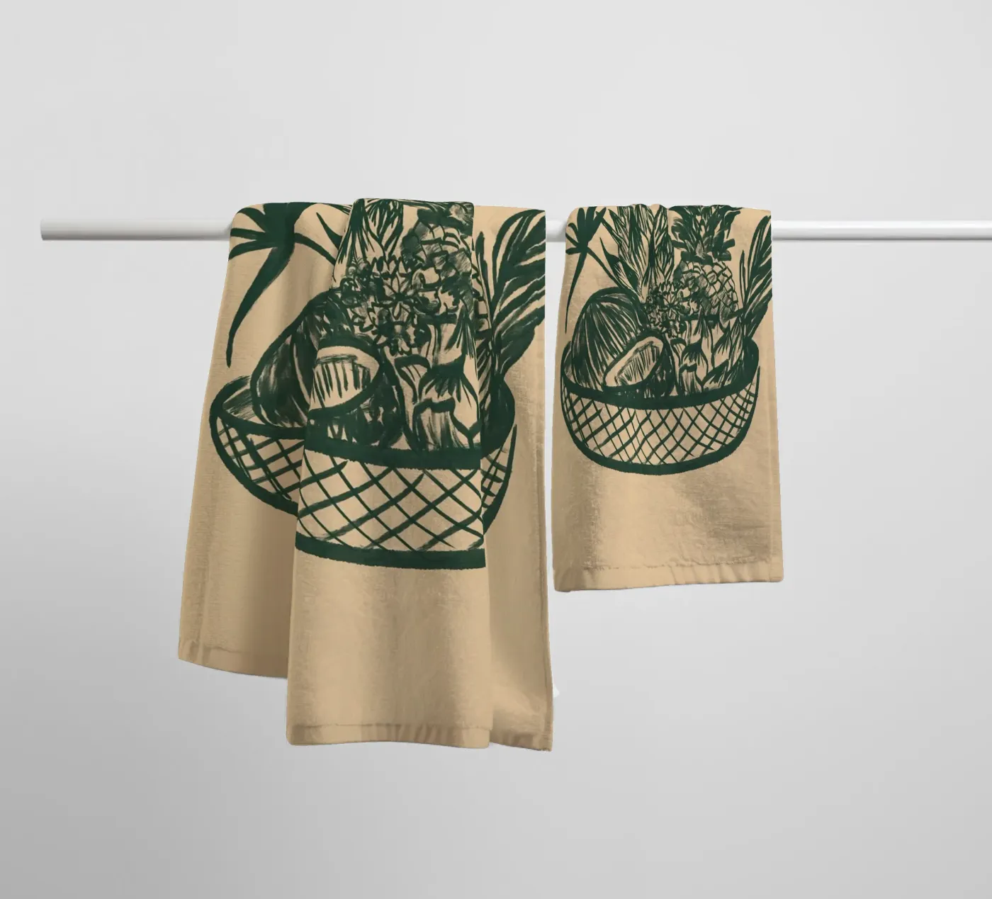 Fruchtkorb badhanddoek van Studio Dolci