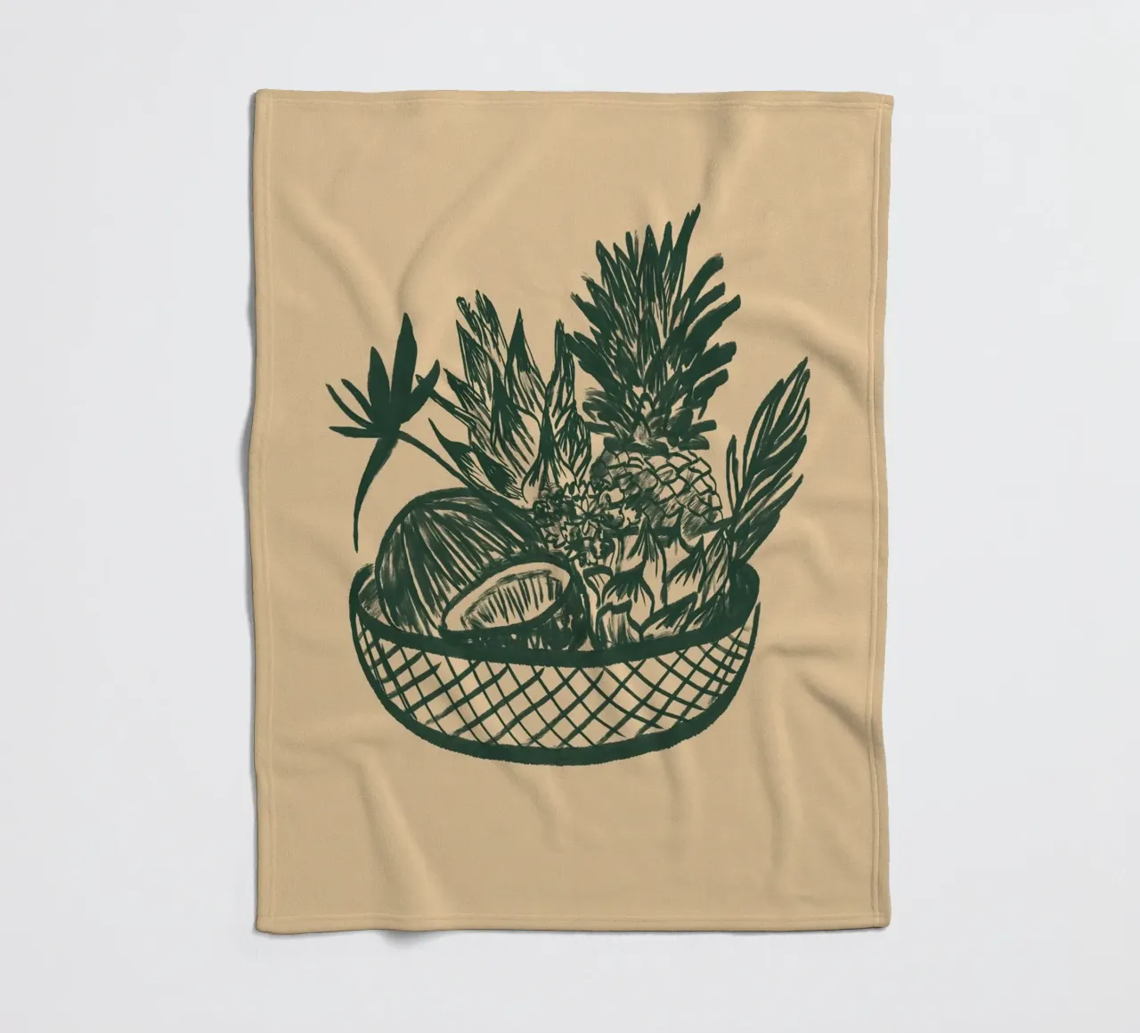 Fruchtkorb fleecedeken van Studio Dolci