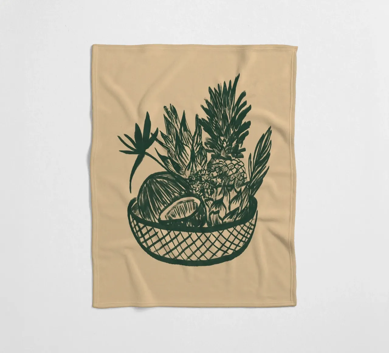 Fruchtkorb fleecedeken van Studio Dolci