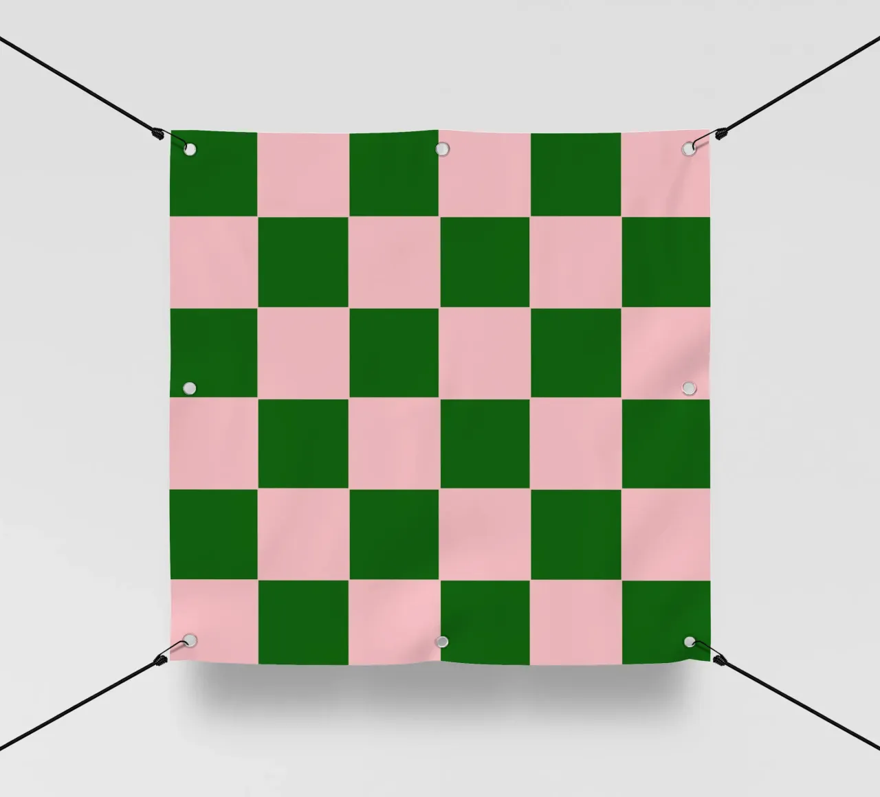 Purple Emerald Green Bold Eclectic Checks telo in pvc da TijanaArtStudio88