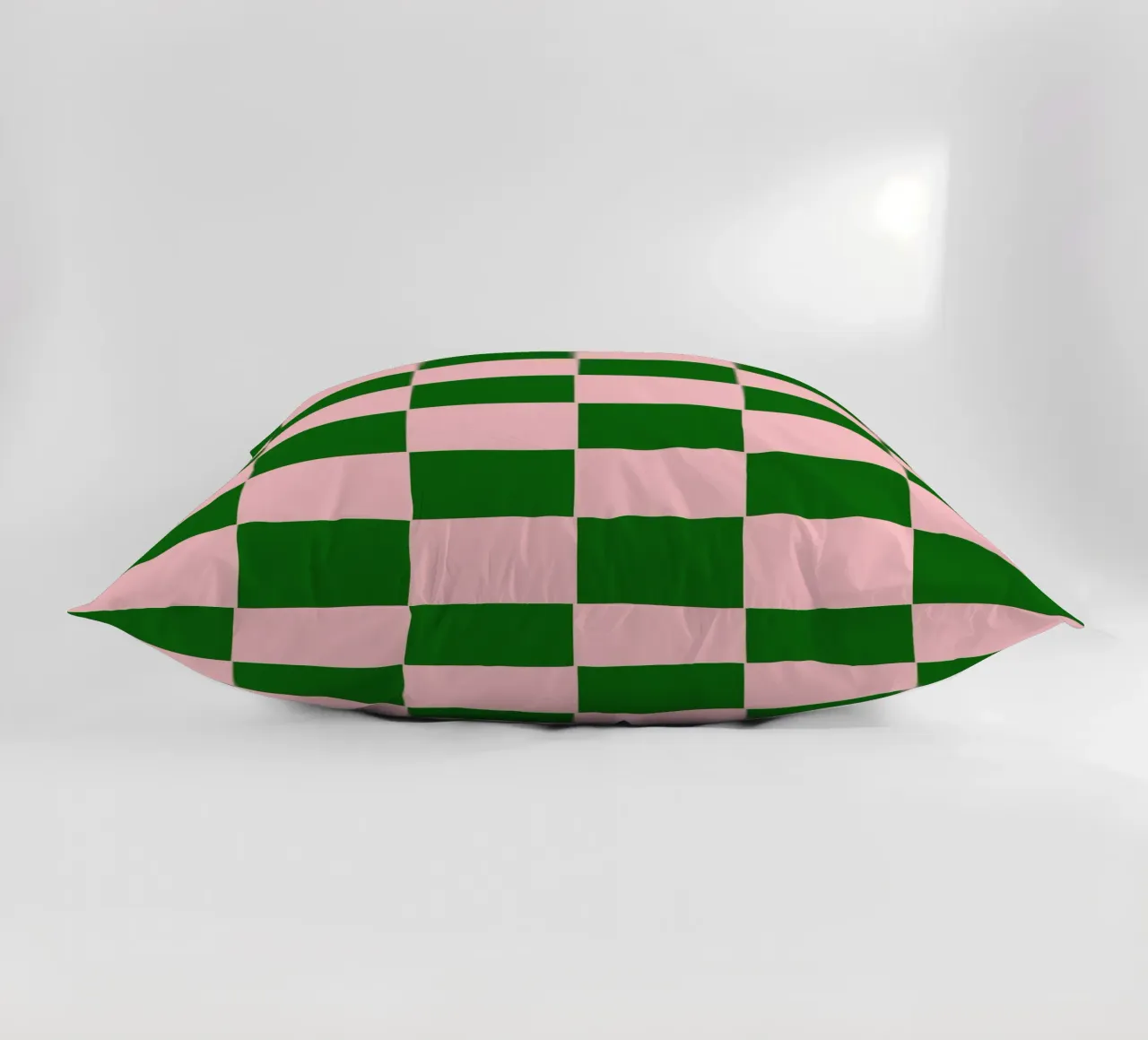 Purple Emerald Green Bold Eclectic Checks cuscino da TijanaArtStudio88