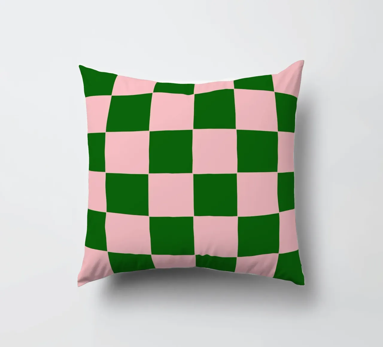 Purple Emerald Green Bold Eclectic Checks cuscino da TijanaArtStudio88