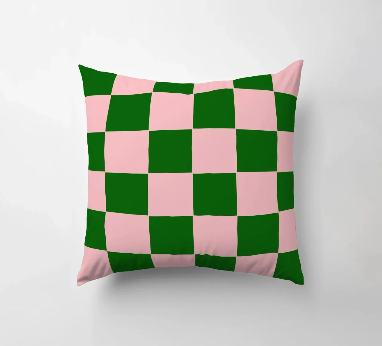 Purple Emerald Green Bold Eclectic Checks cuscino da TijanaArtStudio88