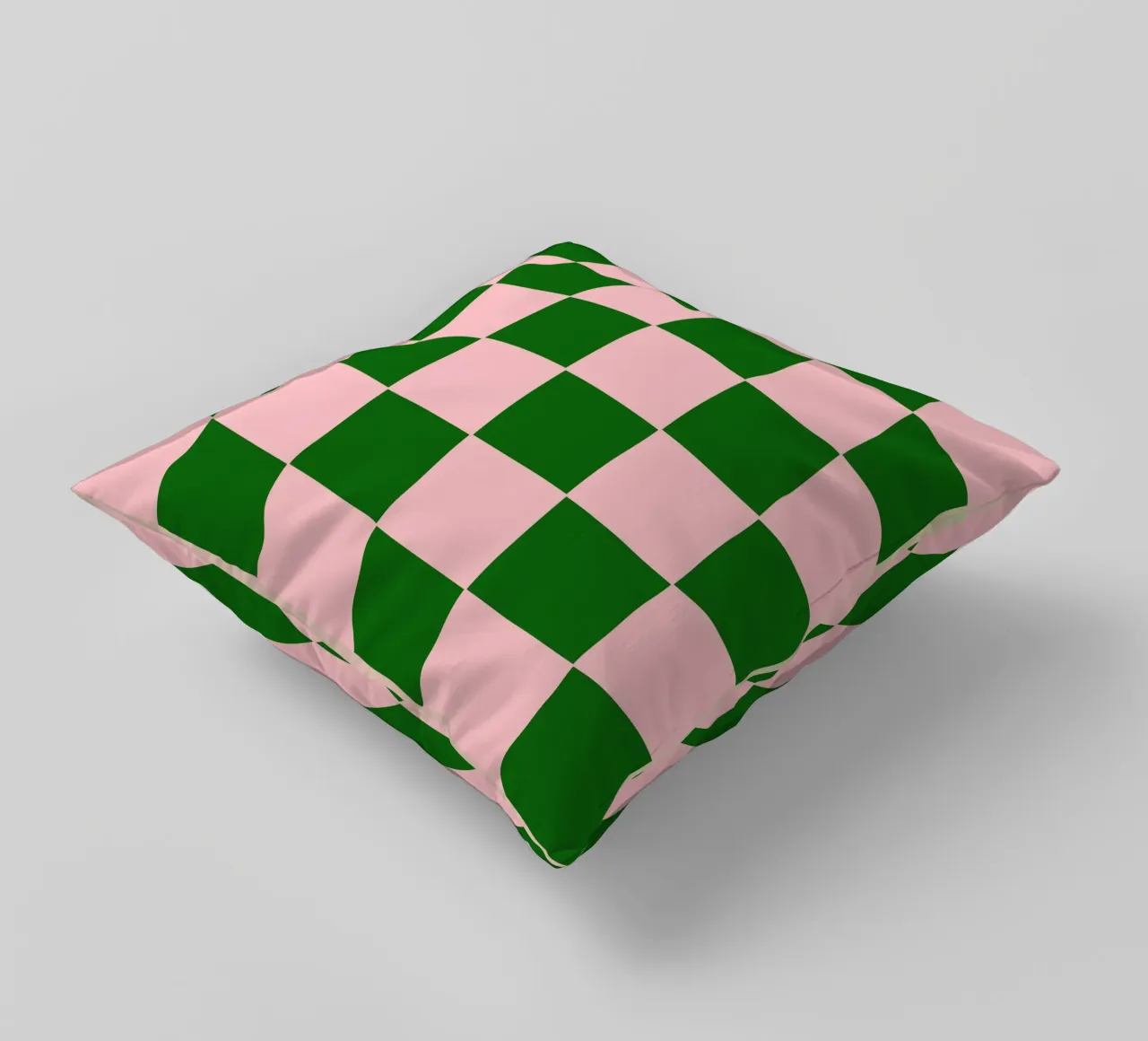 Purple Emerald Green Bold Eclectic Checks cuscino da TijanaArtStudio88