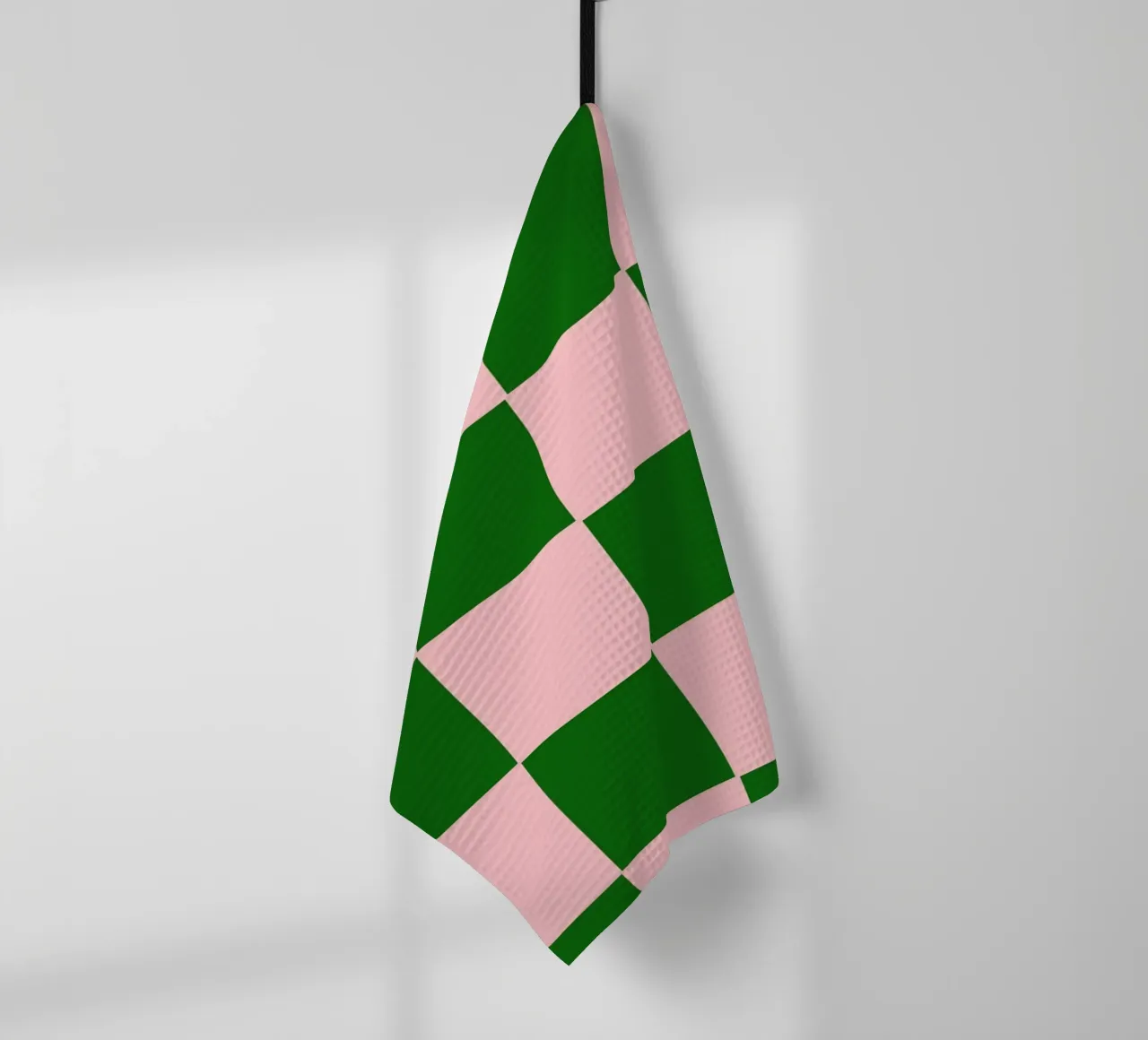 Purple Emerald Green Bold Eclectic Checks canovaccio da cucina da TijanaArtStudio88